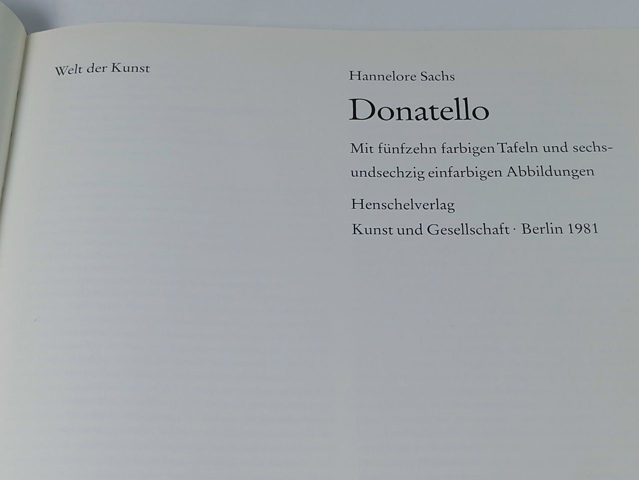 Donatello. Донателло Закс Ханнелоре