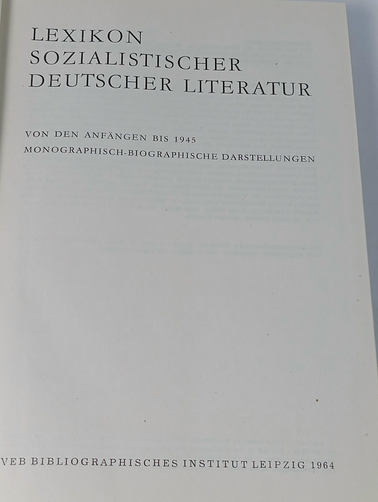 Lexikon: Sozialistischer deutscher Literatur