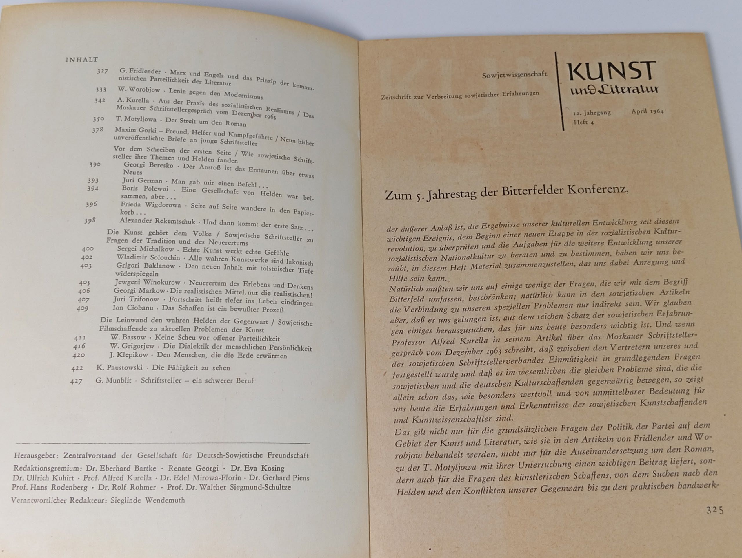 Kunst und Literatur 4/1964