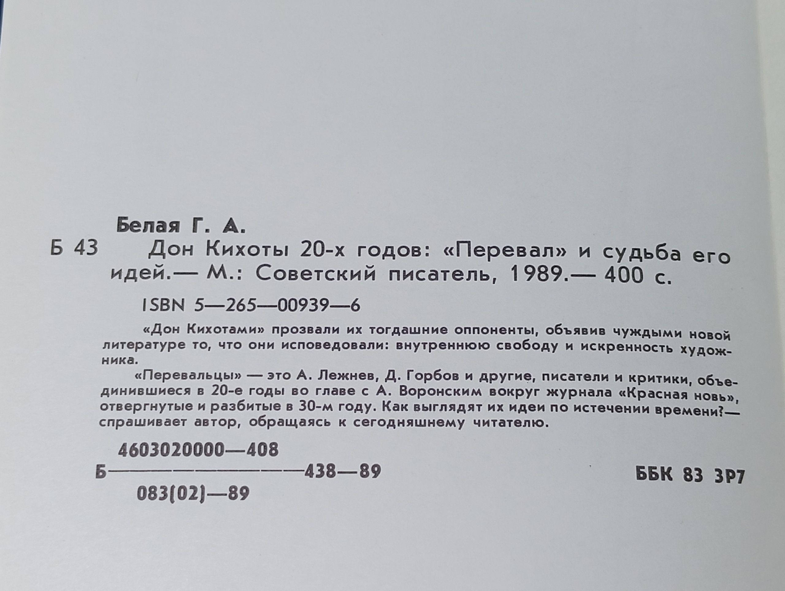 Дон Кихоты 20-х годов