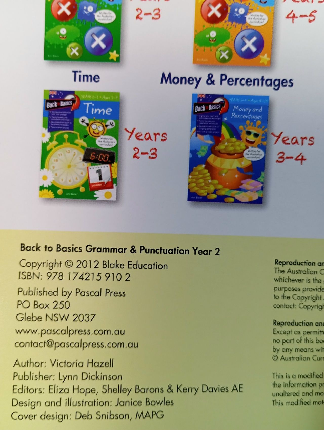 Back to Basics: Grammar and Punctuation для 2-го класса (Year 2, возраст 78 лет)