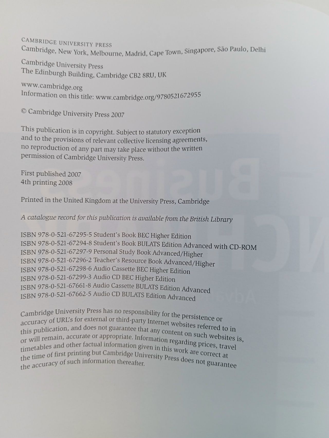 Business Benchmark. Advanced. Student's Book