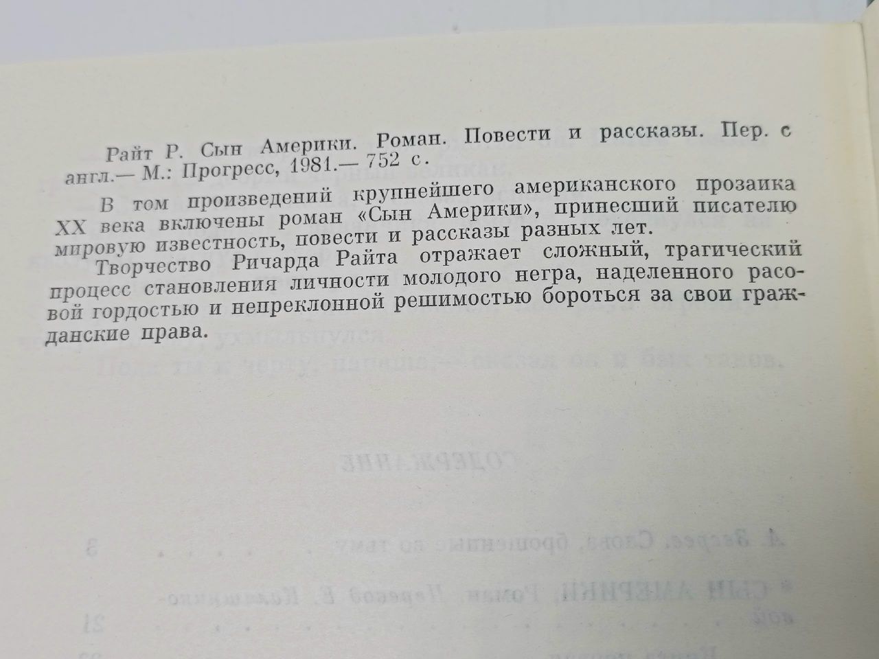 Сын Америки. Повести. Рассказы Райт Ричард