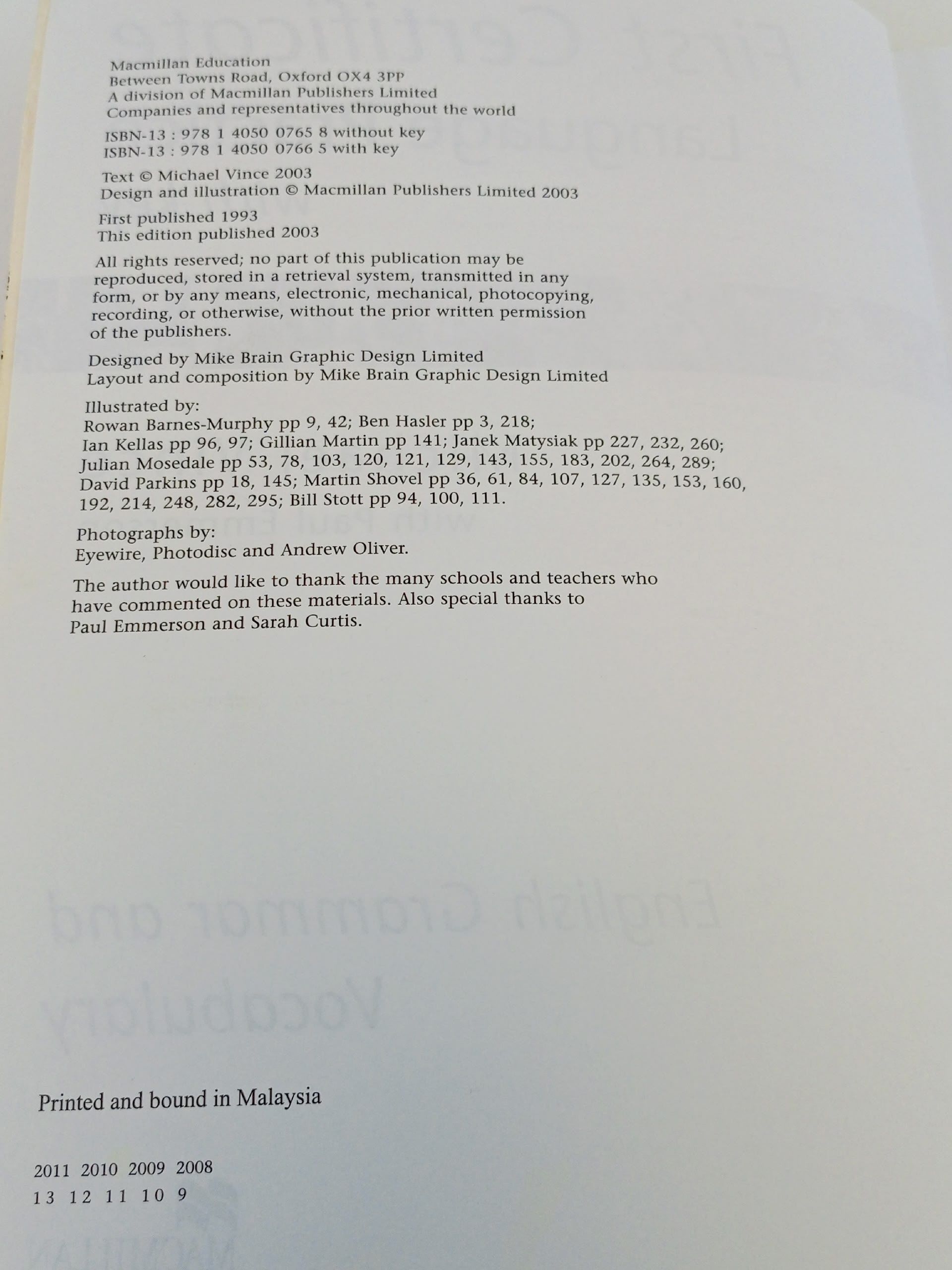 First Certificate: Language Practice (with key)