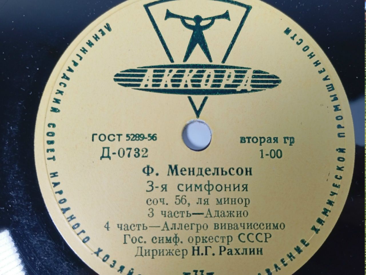 Виниловая пластинка Мендельсон-Бартольди - Симфония № 3