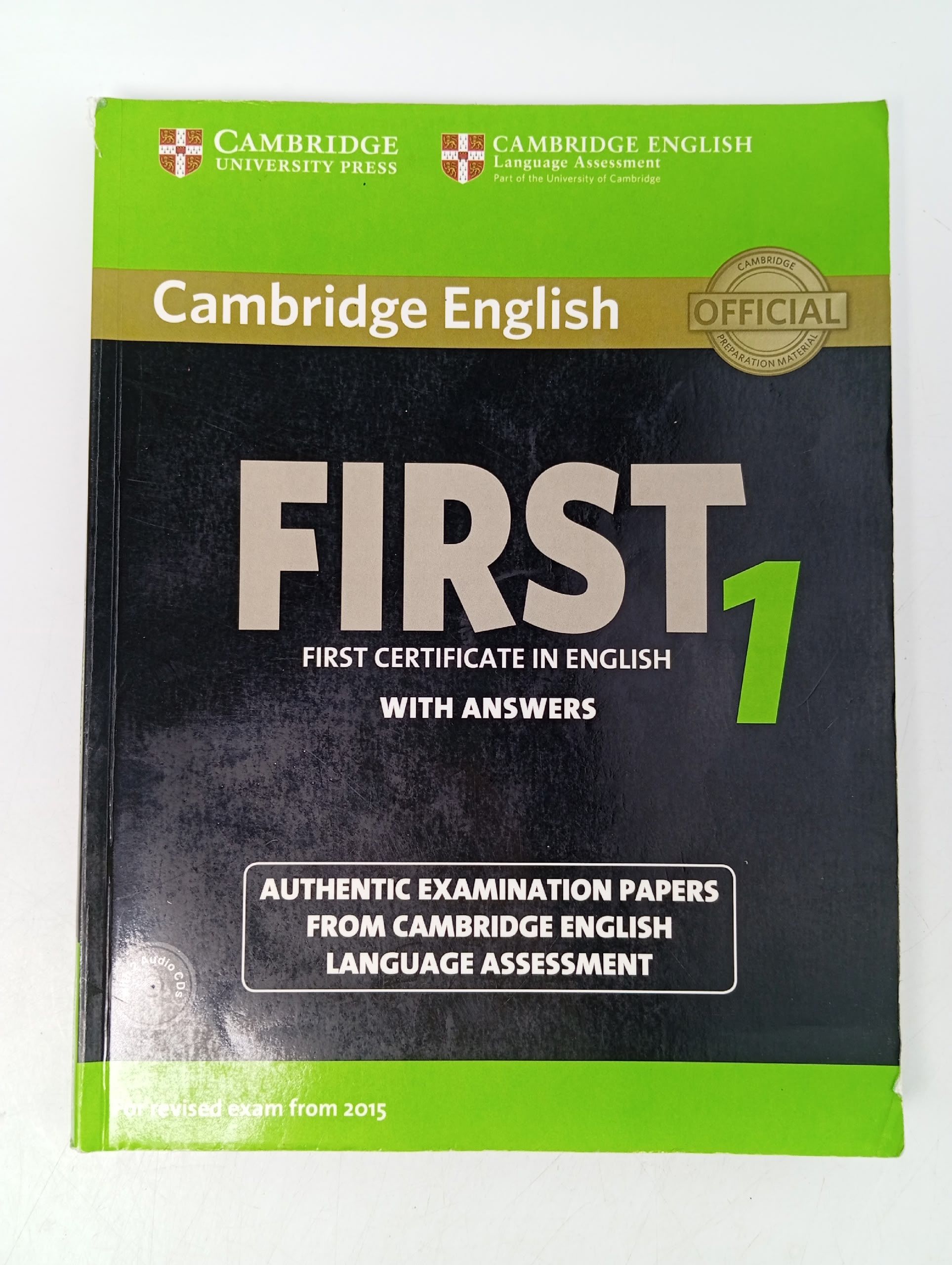 Обложка: Cambridge English First 1. Student's Book Pack учебник для подготовки к FCE с ответами и аудио