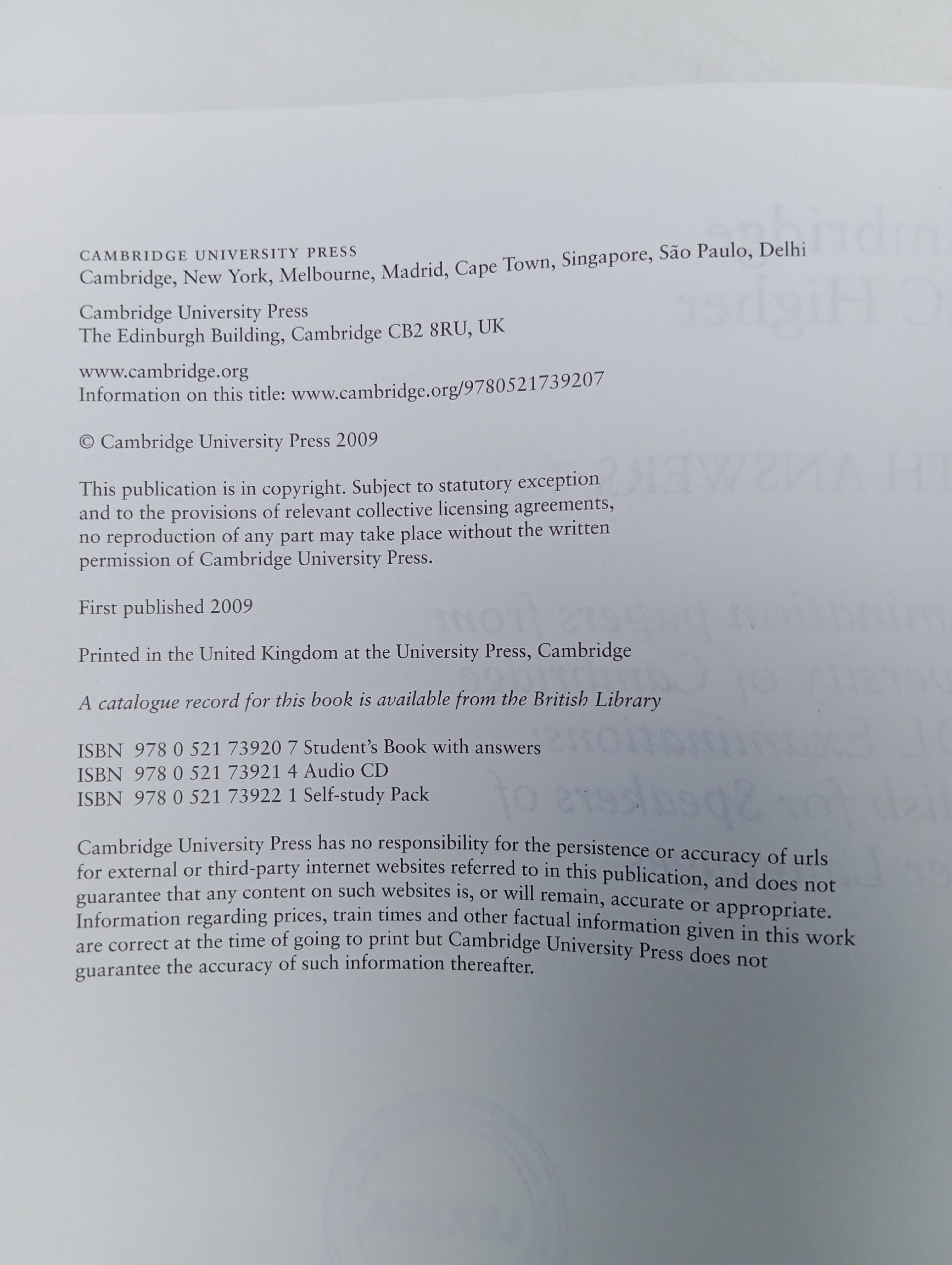 Cambridge BEC Higher 4. With Answers