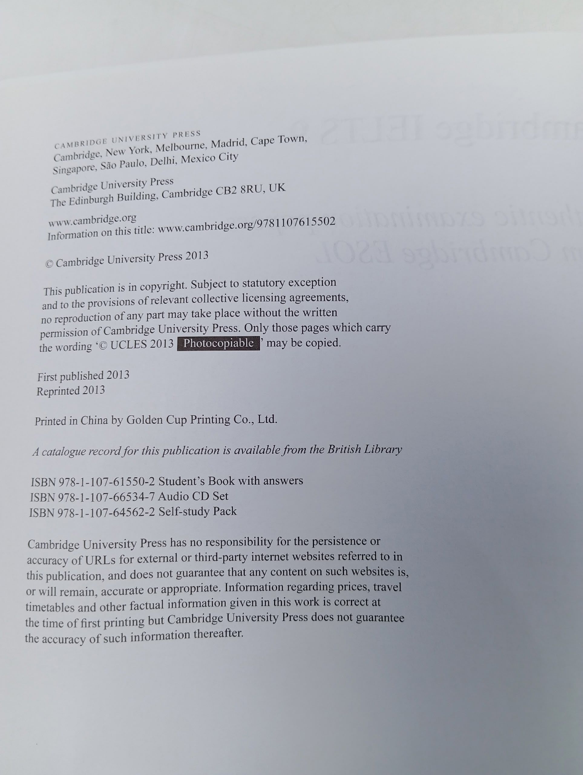 Cambridge English IELTS 9