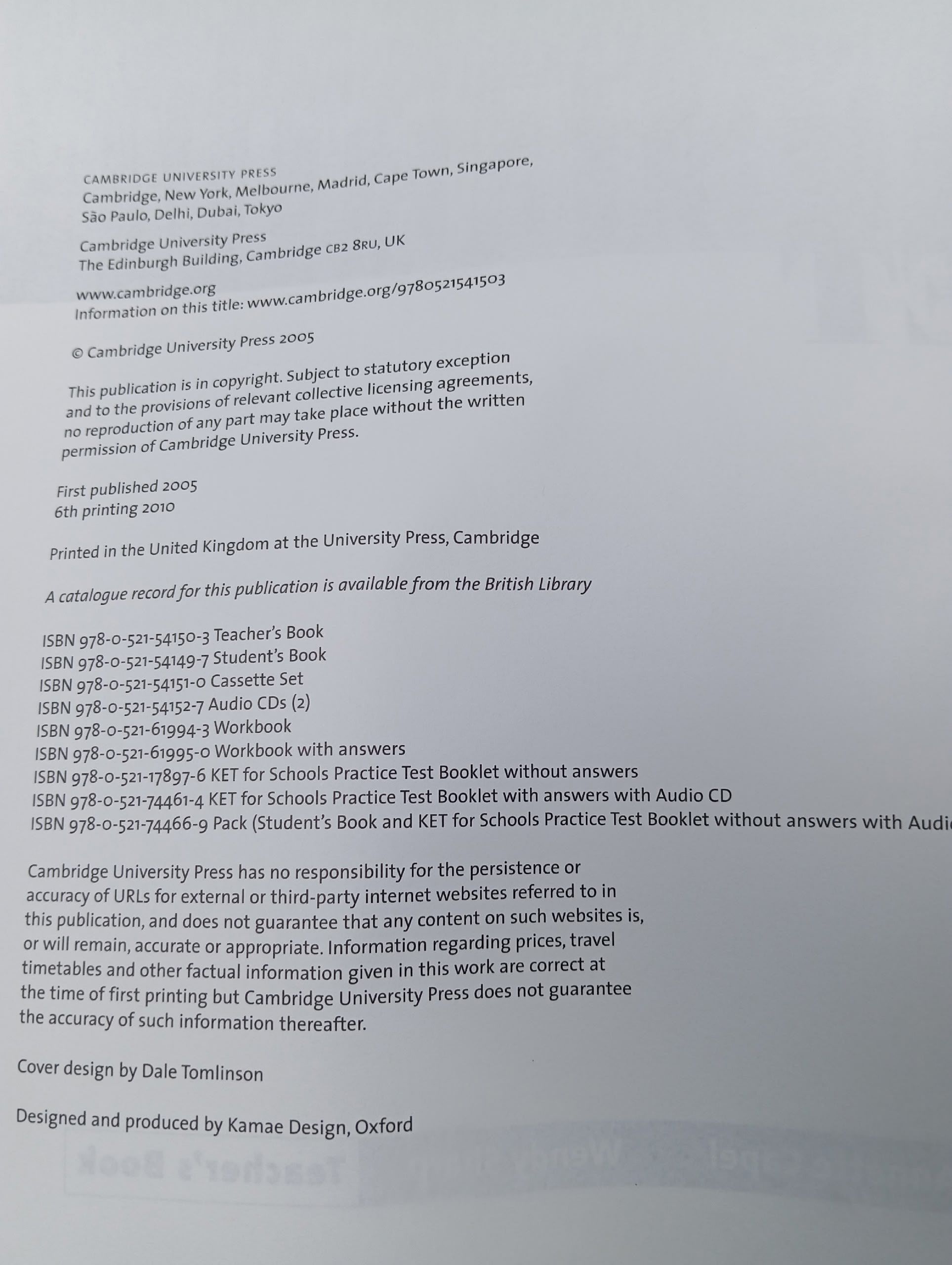 Objective KET Teacher's Book