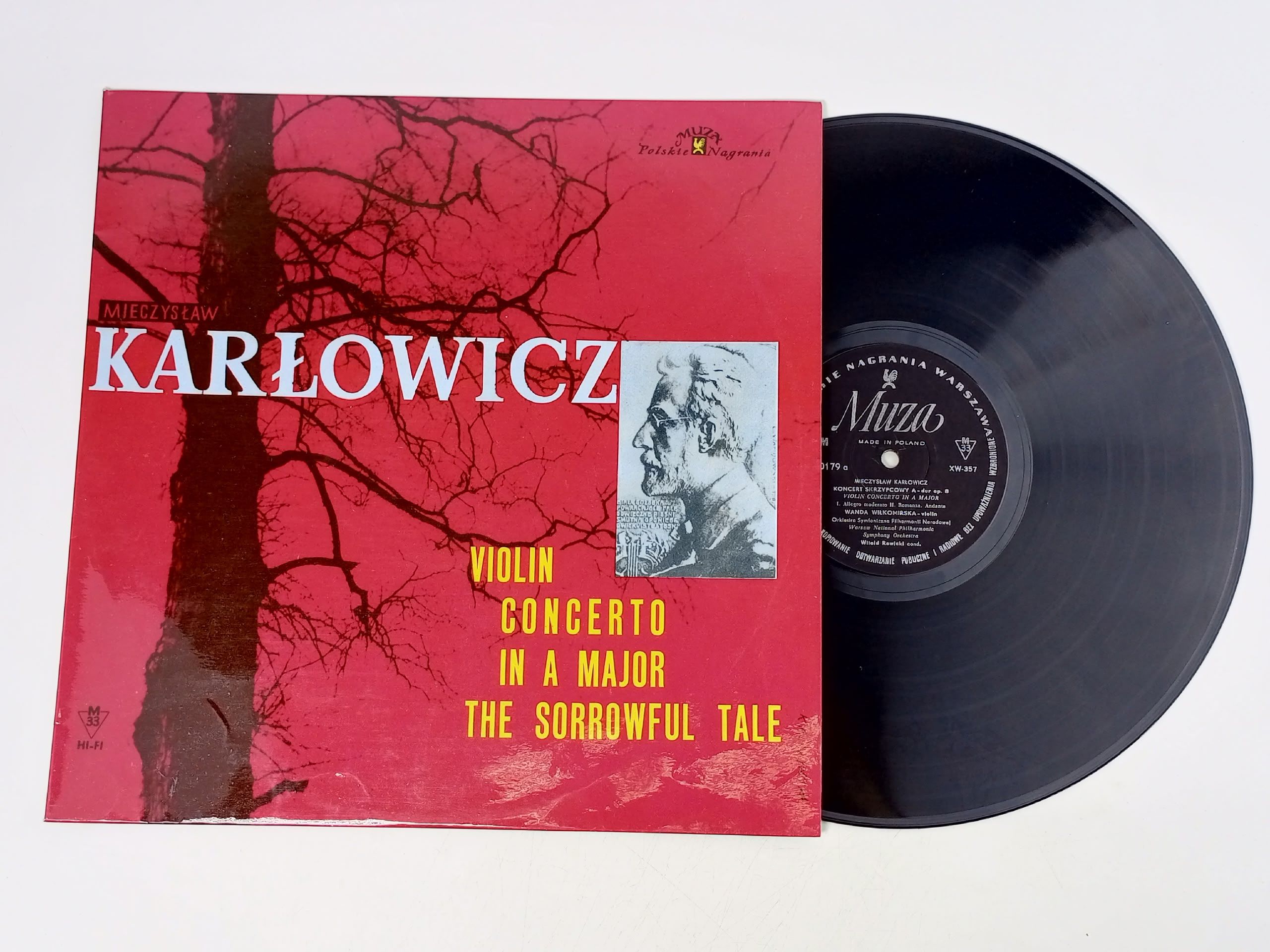 Обложка: Виниловая пластинка Mieczyslaw Karlowicz. Violin Concerto In A Major