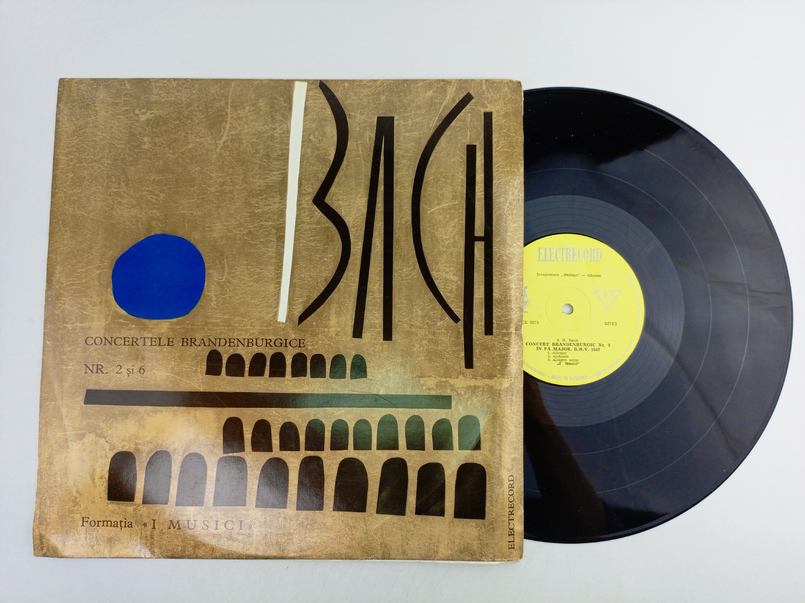 Обложка: Виниловая пластинка И. С. Бах - Бранденбургские Концерты