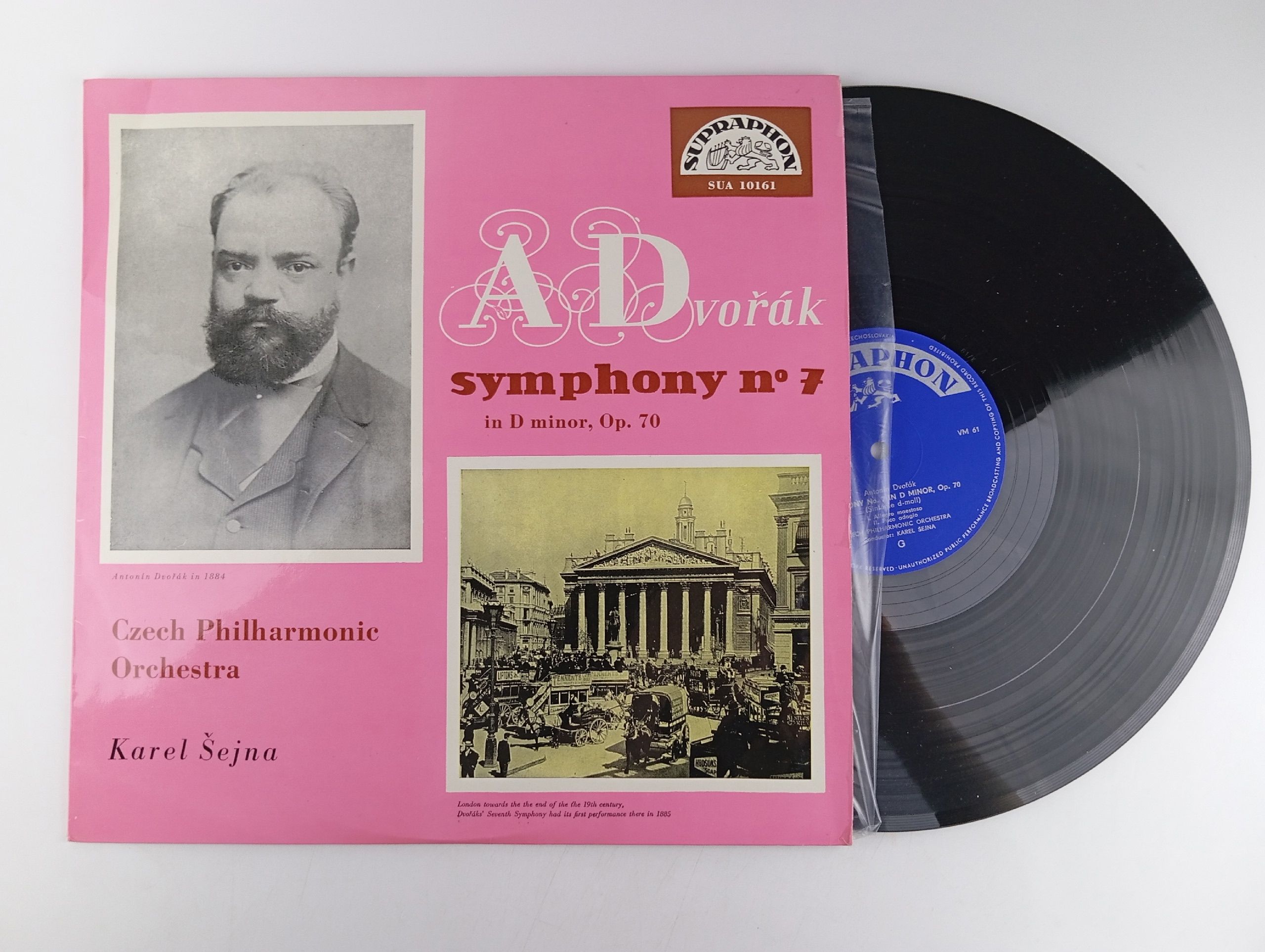 Обложка: A. Dvorak / Karel Sejna - Symphony No. 7 In D Minor, Op.70/ виниловая пластинка