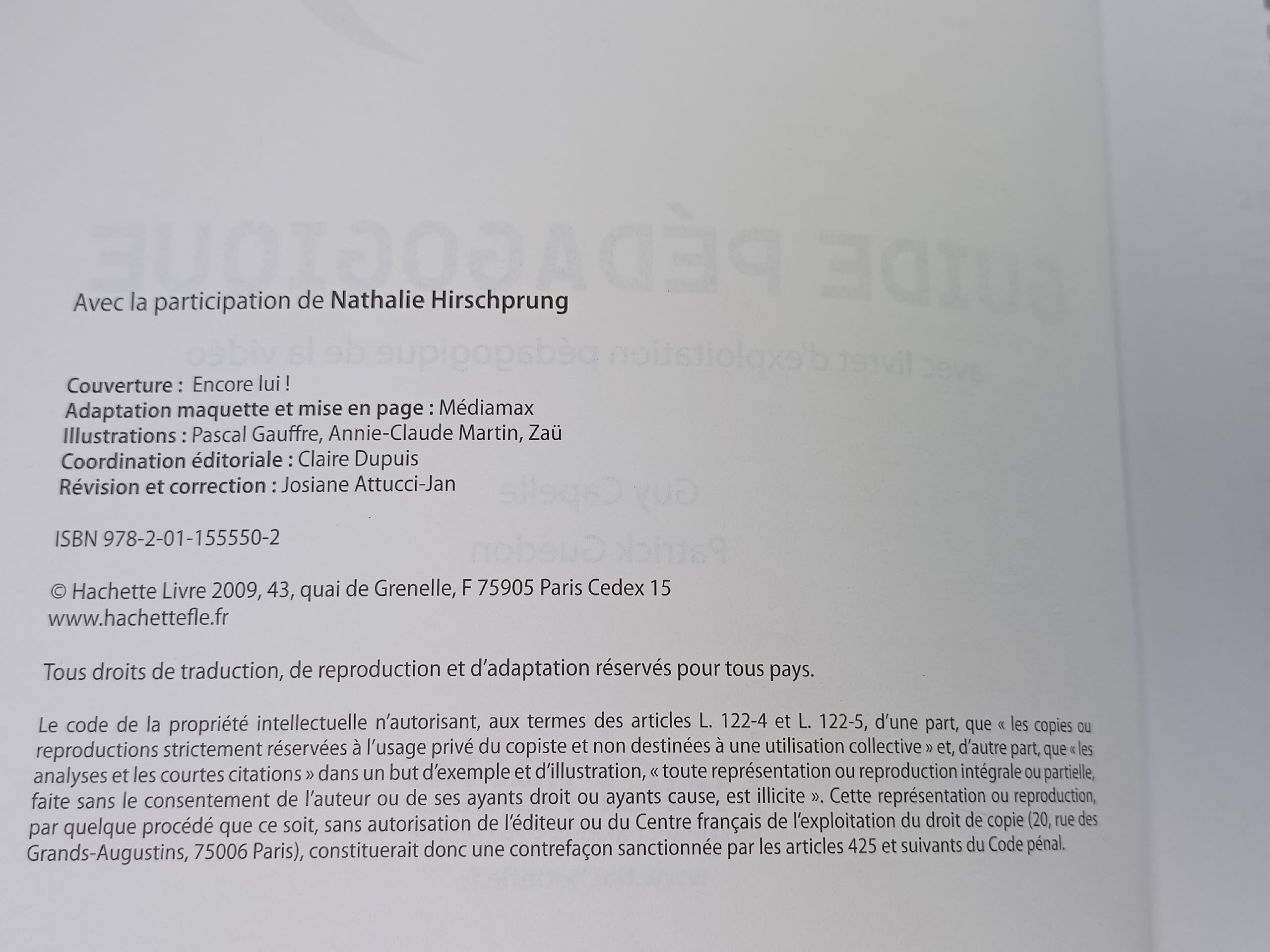 Le Nouveau Taxi 1 Guide pedagogique Menand Robert, Capelle Guy