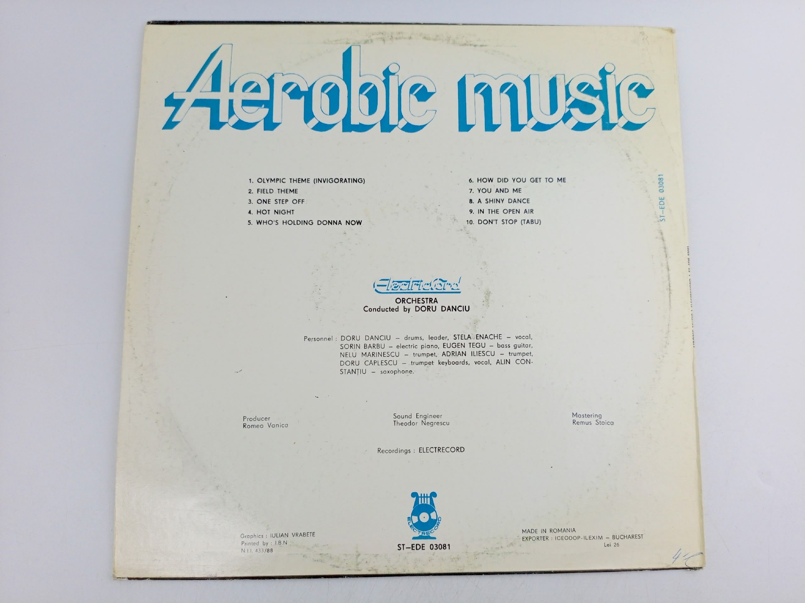 Пластинка виниловая Сборник Aerobic music Electrecord