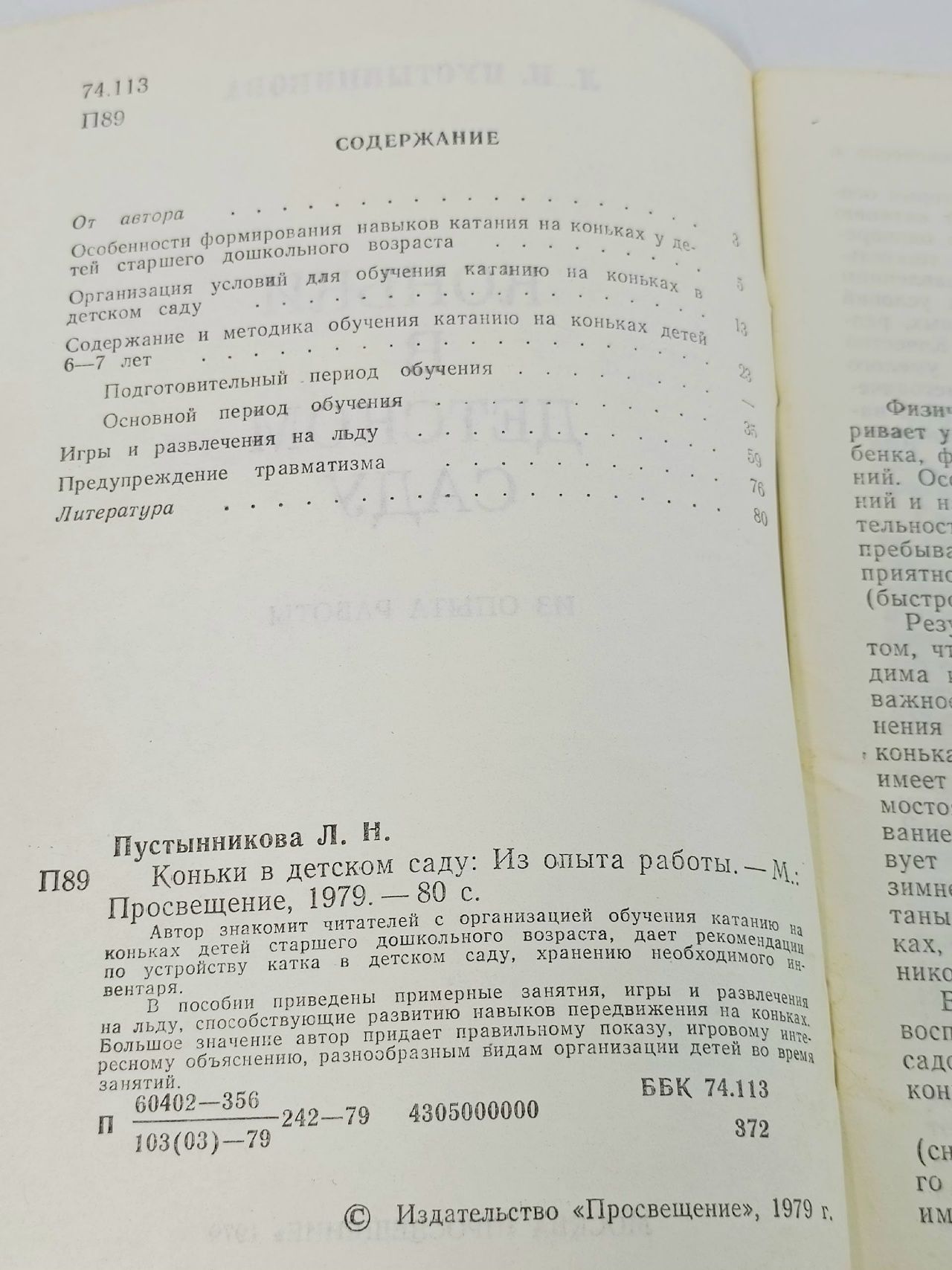 Коньки в детском саду