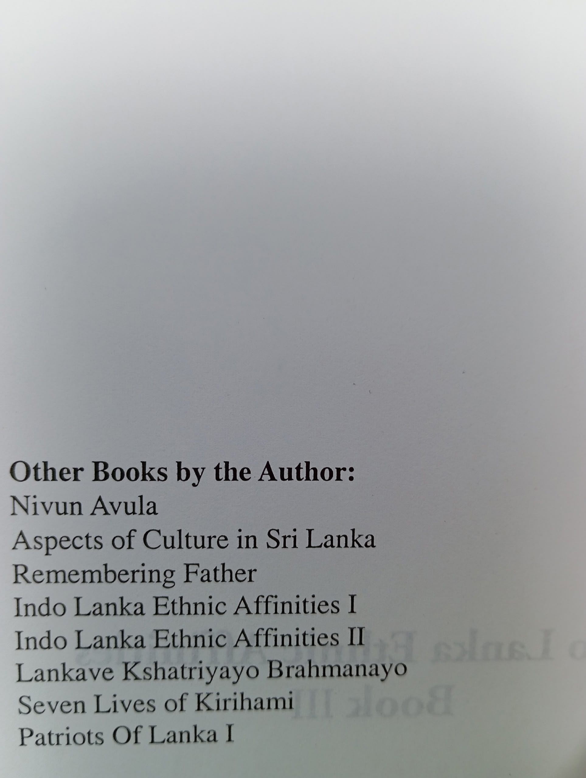 INDO LANKA ethnic affinities 3