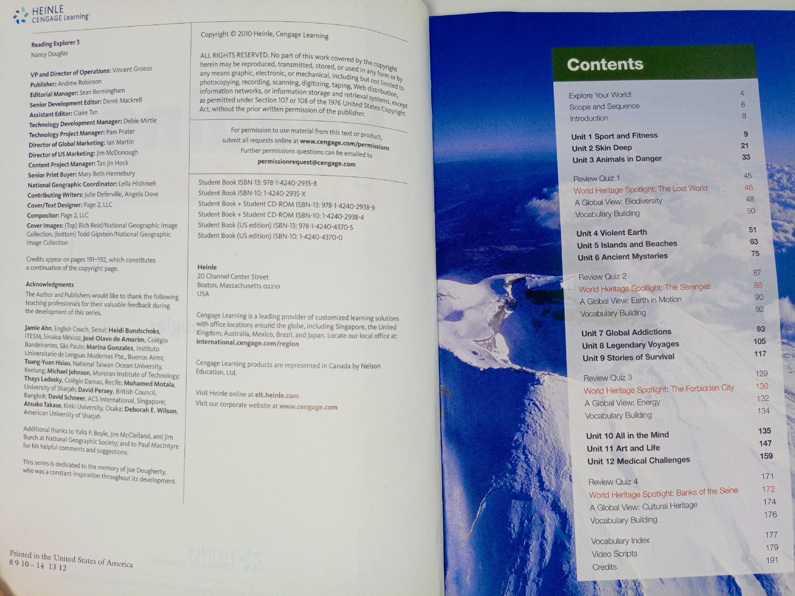 Reading Explorer 3 от National Geographic.
