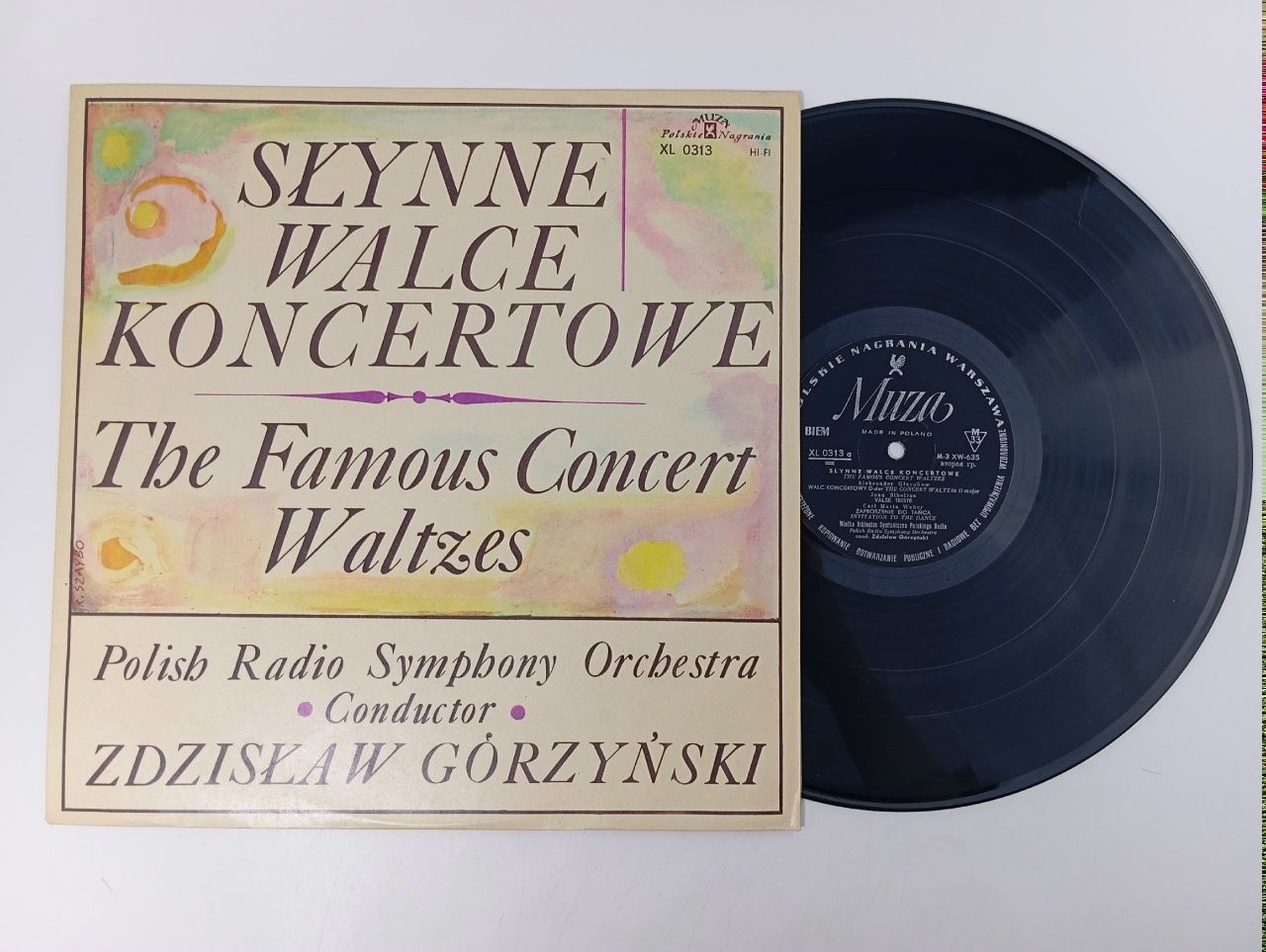 Обложка: Виниловая пластинка Zdzislaw Gorzynski Slynne Walce Koncertowe The Famous Concert Waltzes