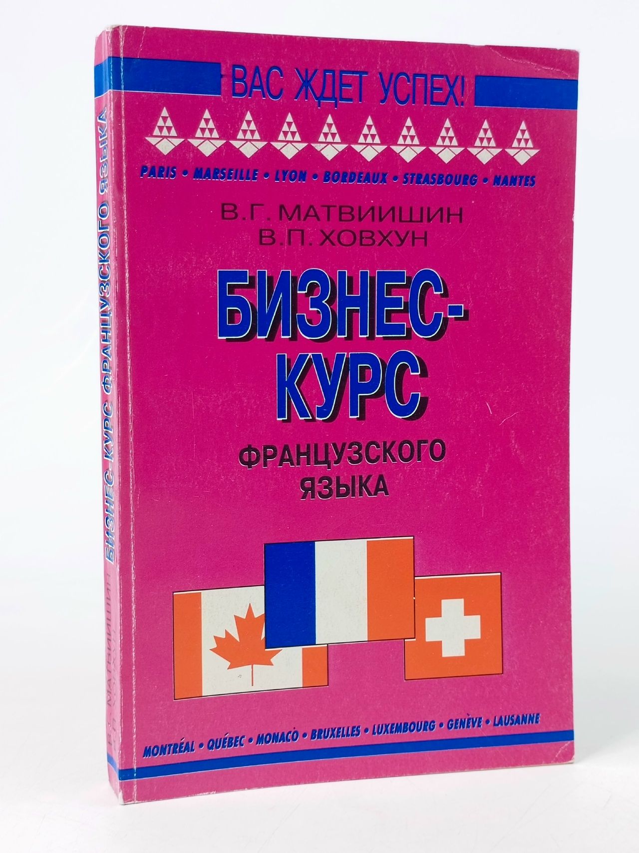 Обложка: Матвишин В.Г. Бизнес курс французского языка. Серия " Вас ждет успез"