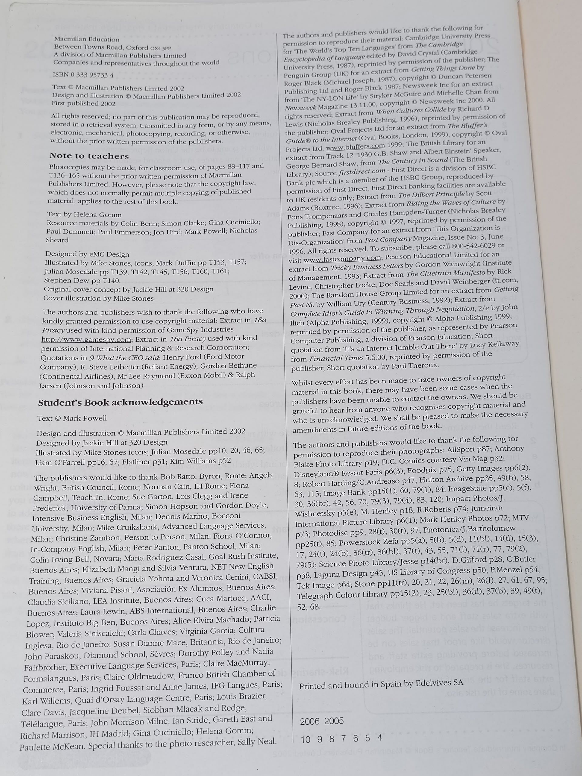 In Company: Intermediate Teacher's Book