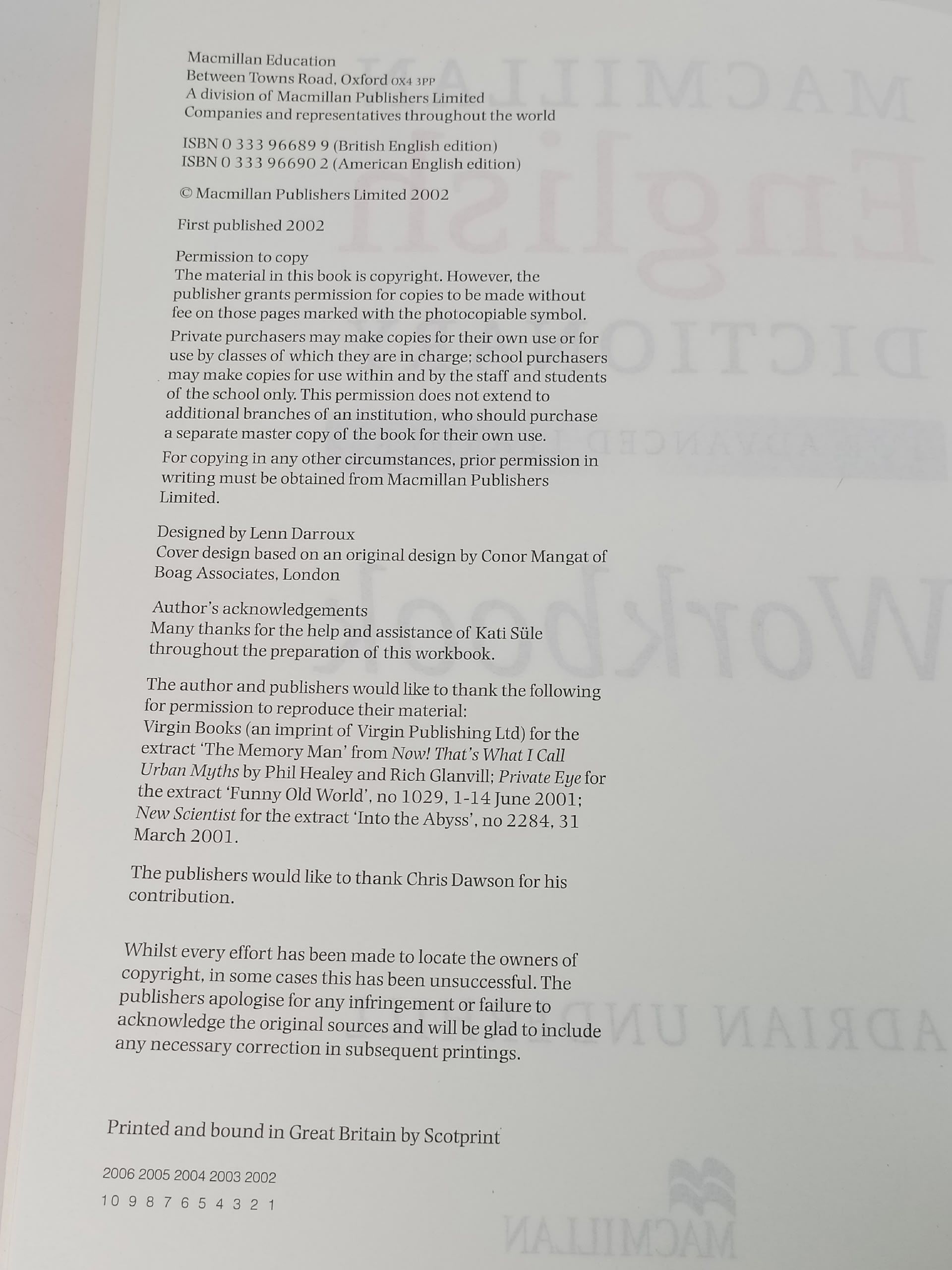 Macmillan English Dictionary for Advanced Learners
