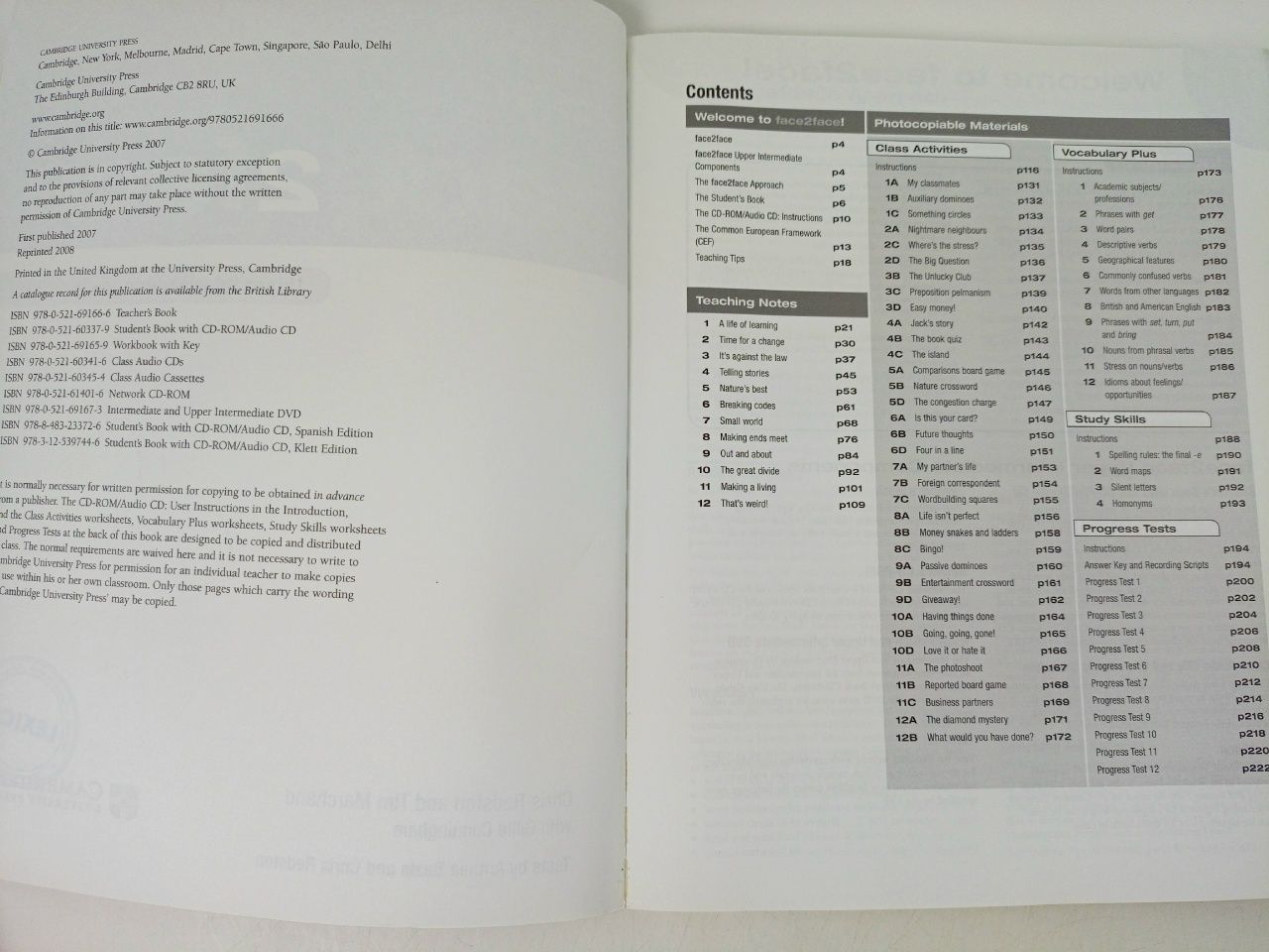 face2face Upper-Intermediate Teacher's Book