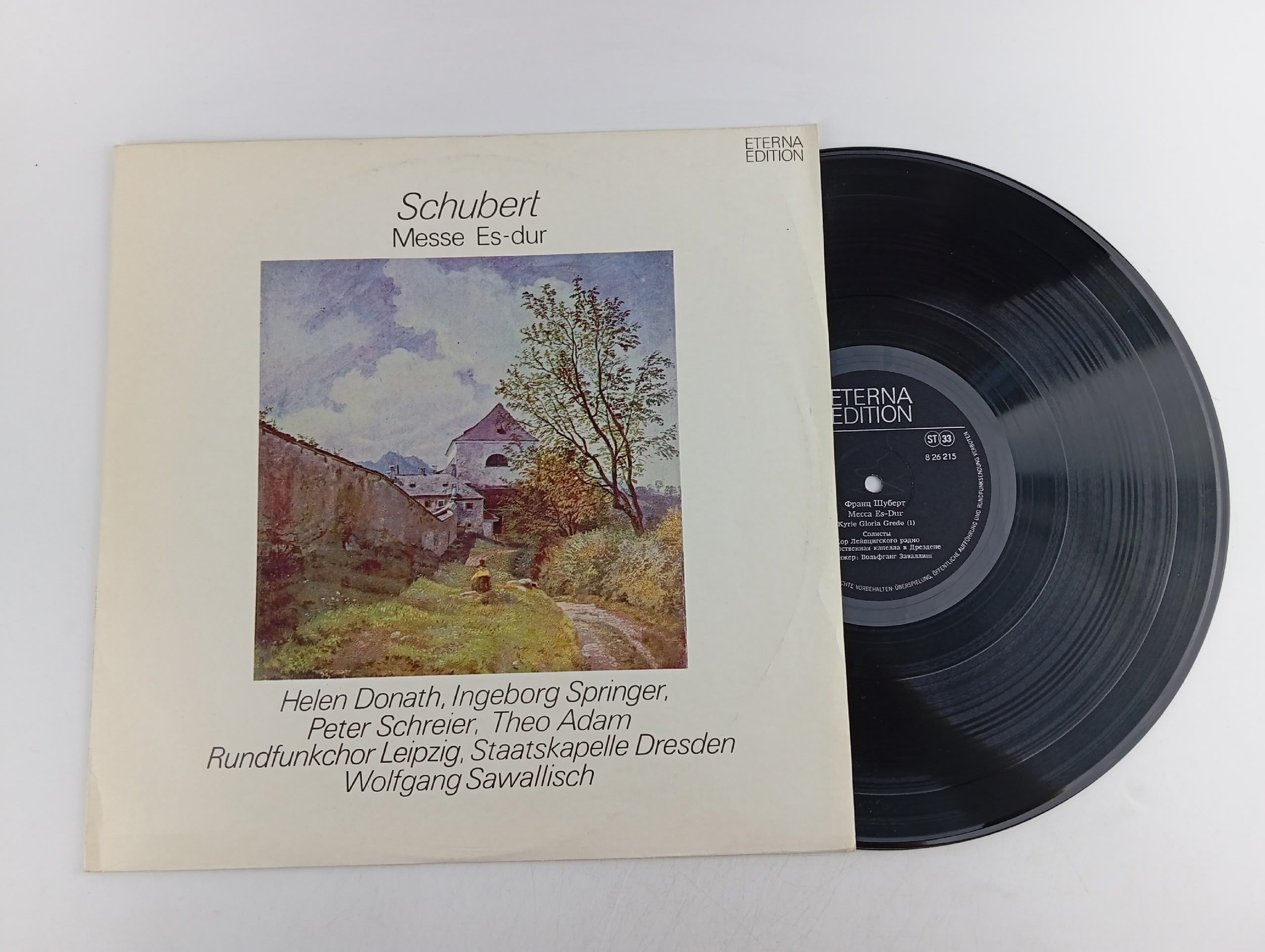 Обложка: Виниловая пластинка Schubert Wolfgang Sawallisch - Messe Es-dur