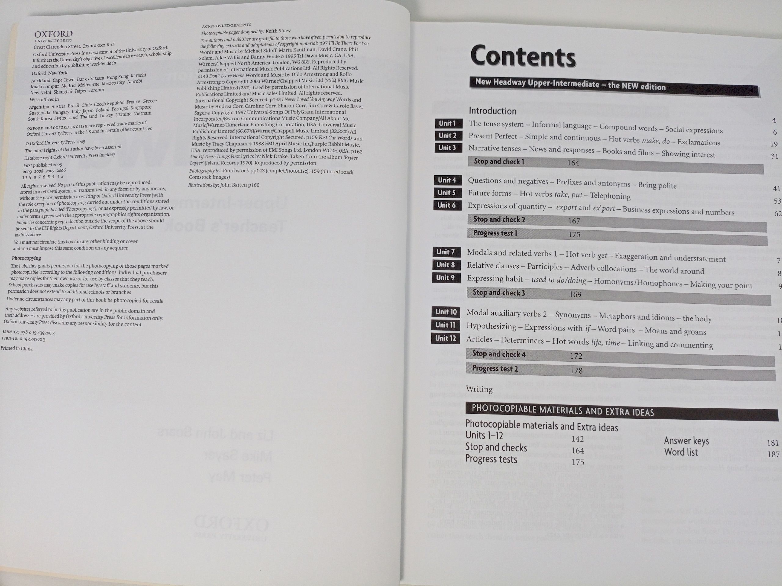 New Headway Upper-Intermediate Third Edition: Teacher's Book.