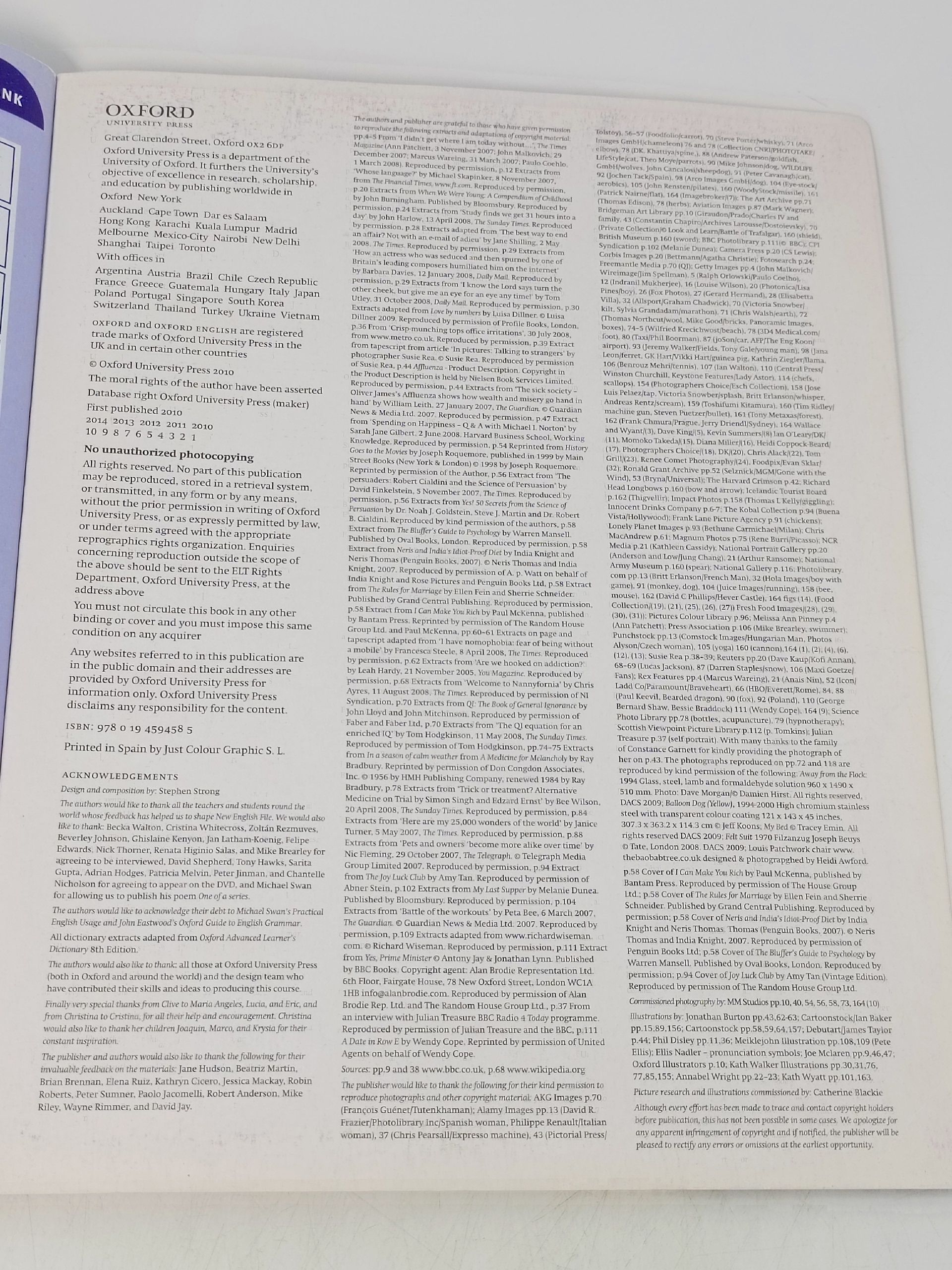 New English File: Advanced Student's Book.