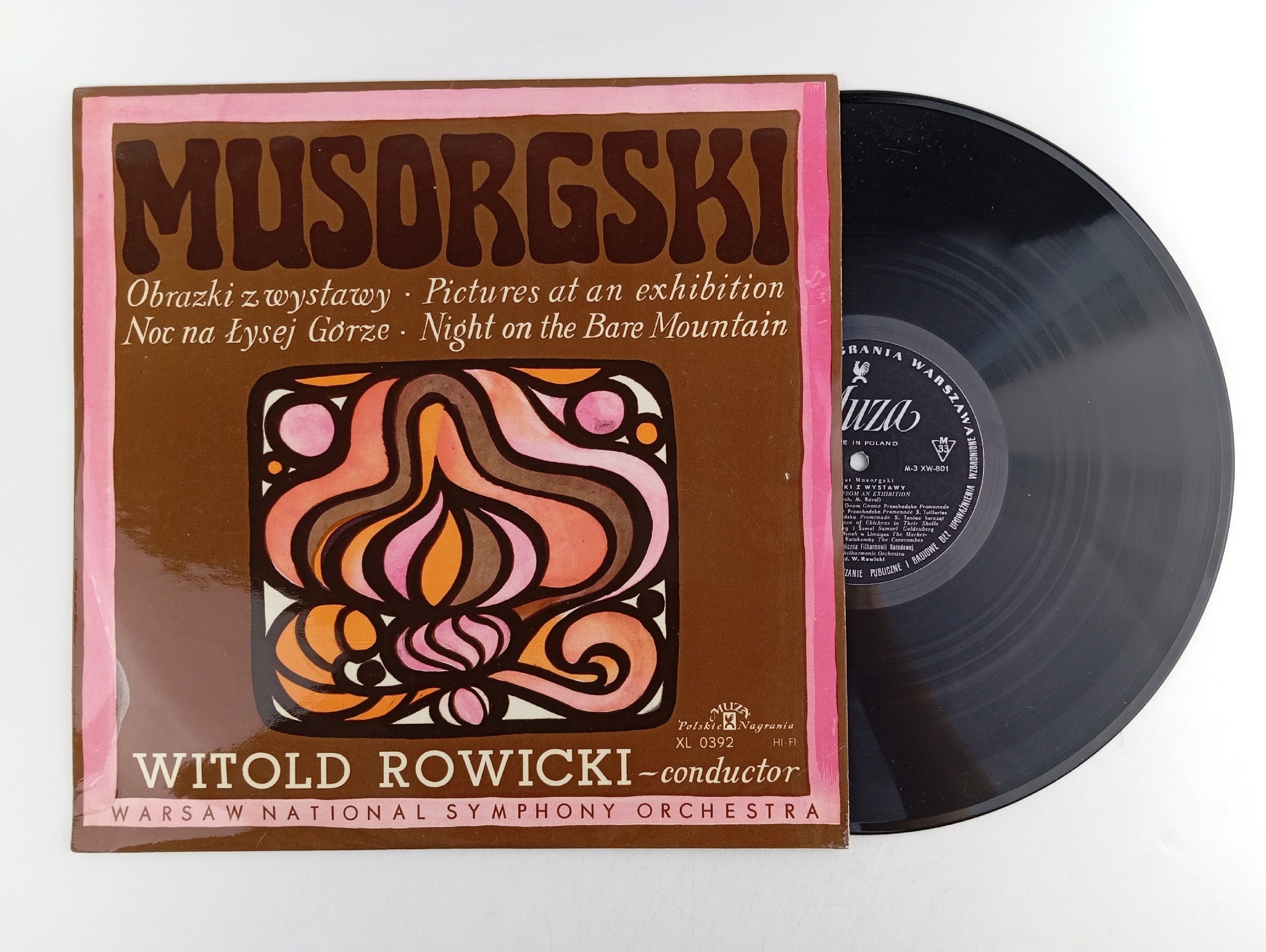 Обложка: Пластинка виниловая Modest Musorgski "Obrazki z wystawy", "Noc na ysej G rze"