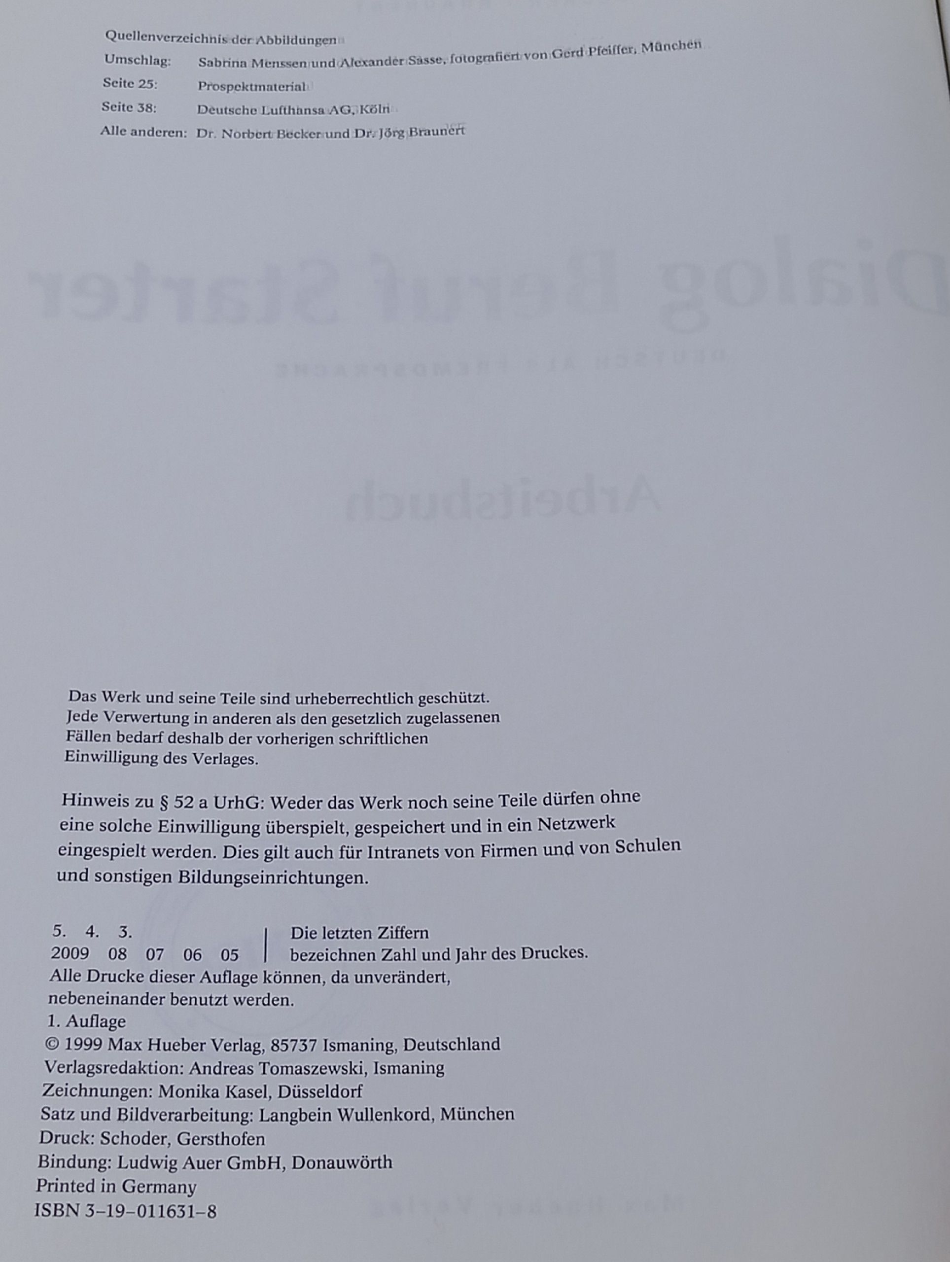 Dialog Beruf Starter. Arbeitsbuch