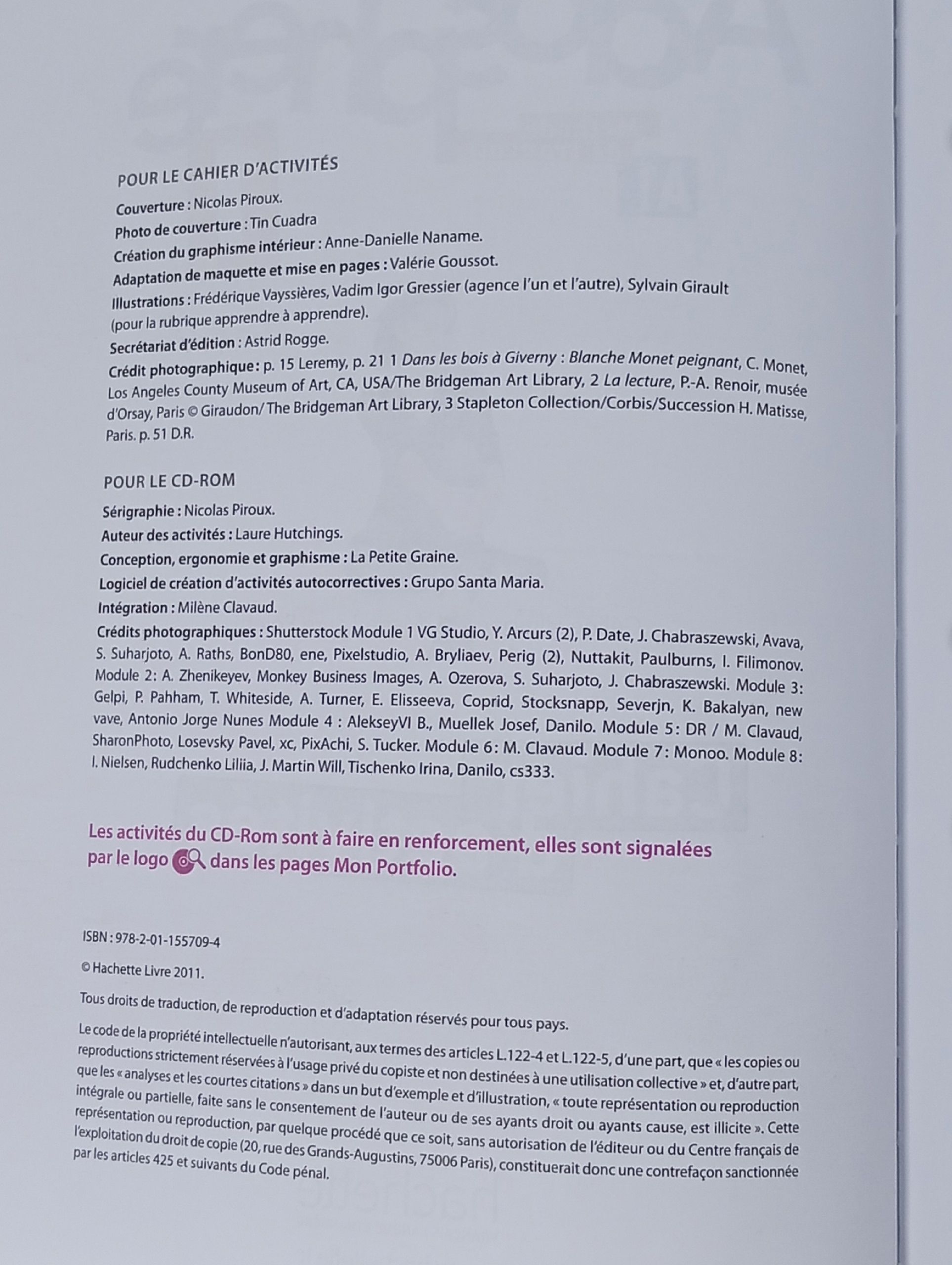Adosphere 1: Cahier d'activit s
