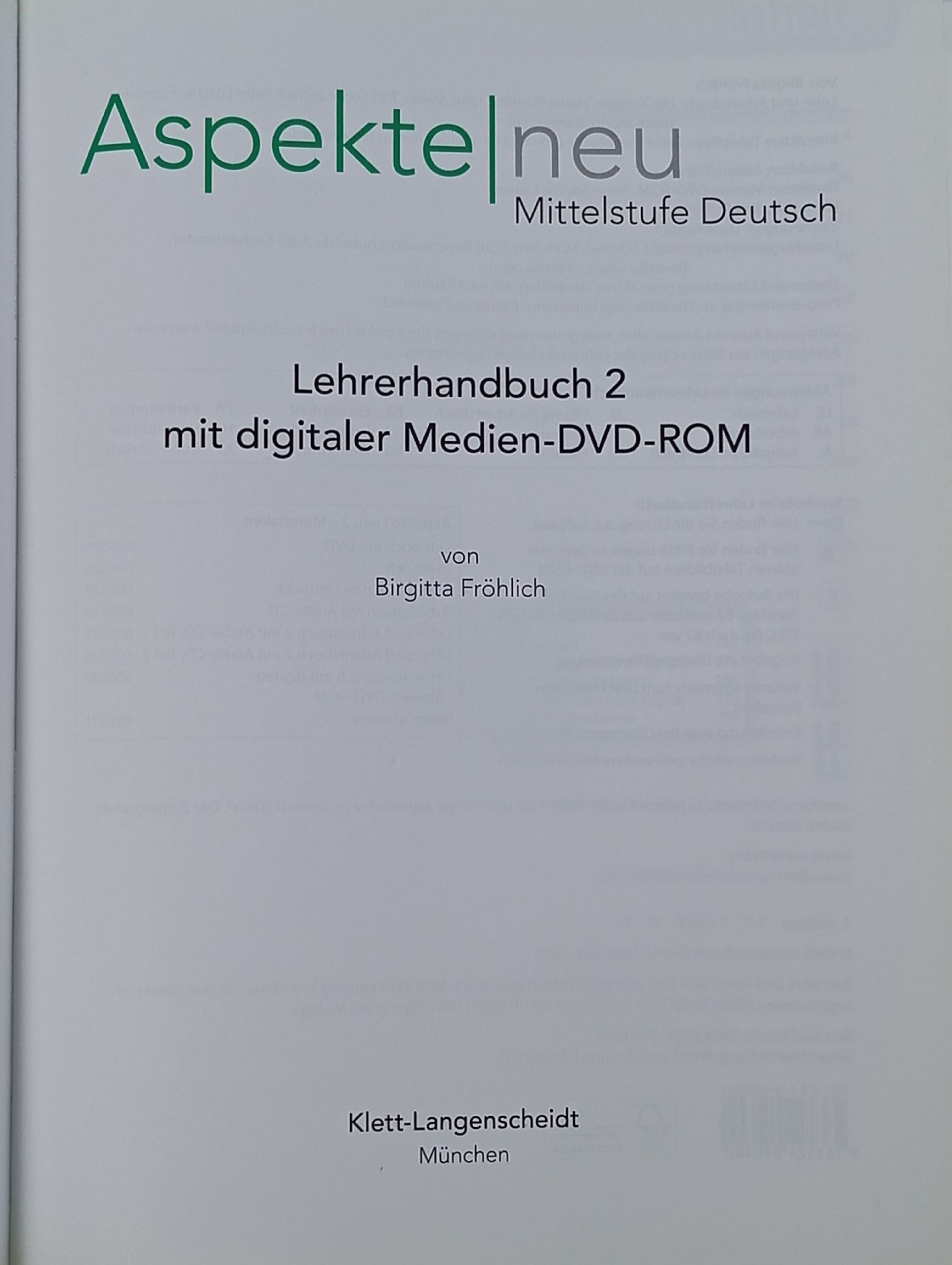 Aspekte neu B2 Mittelstufe Deutsch от