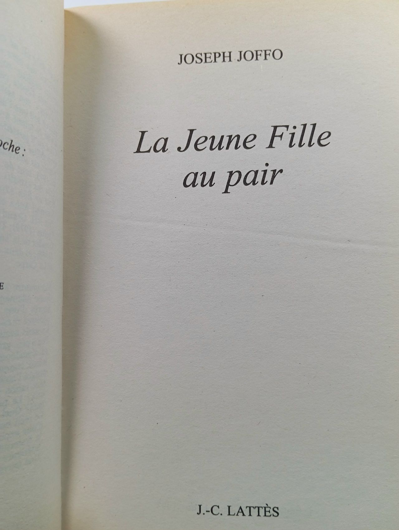 La jeune fille au pair