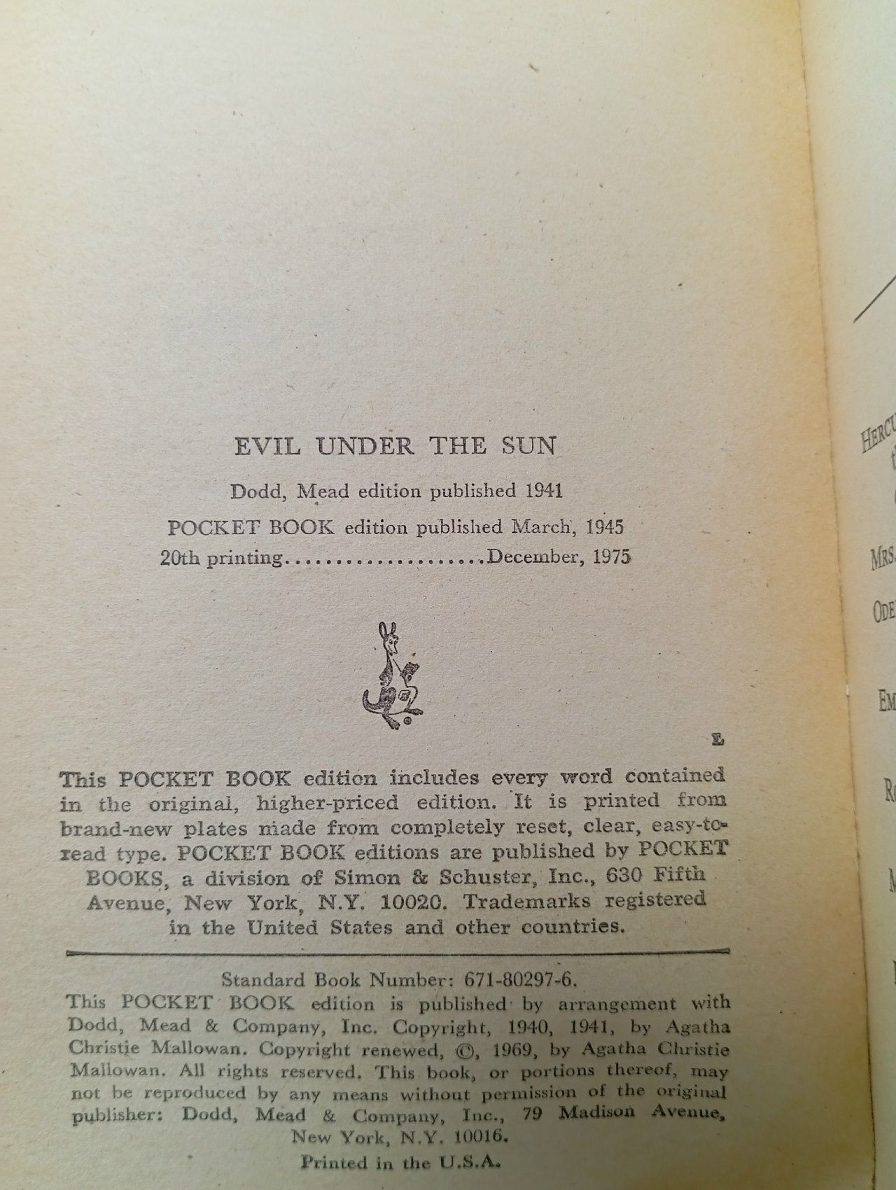 Evil Under the Sun