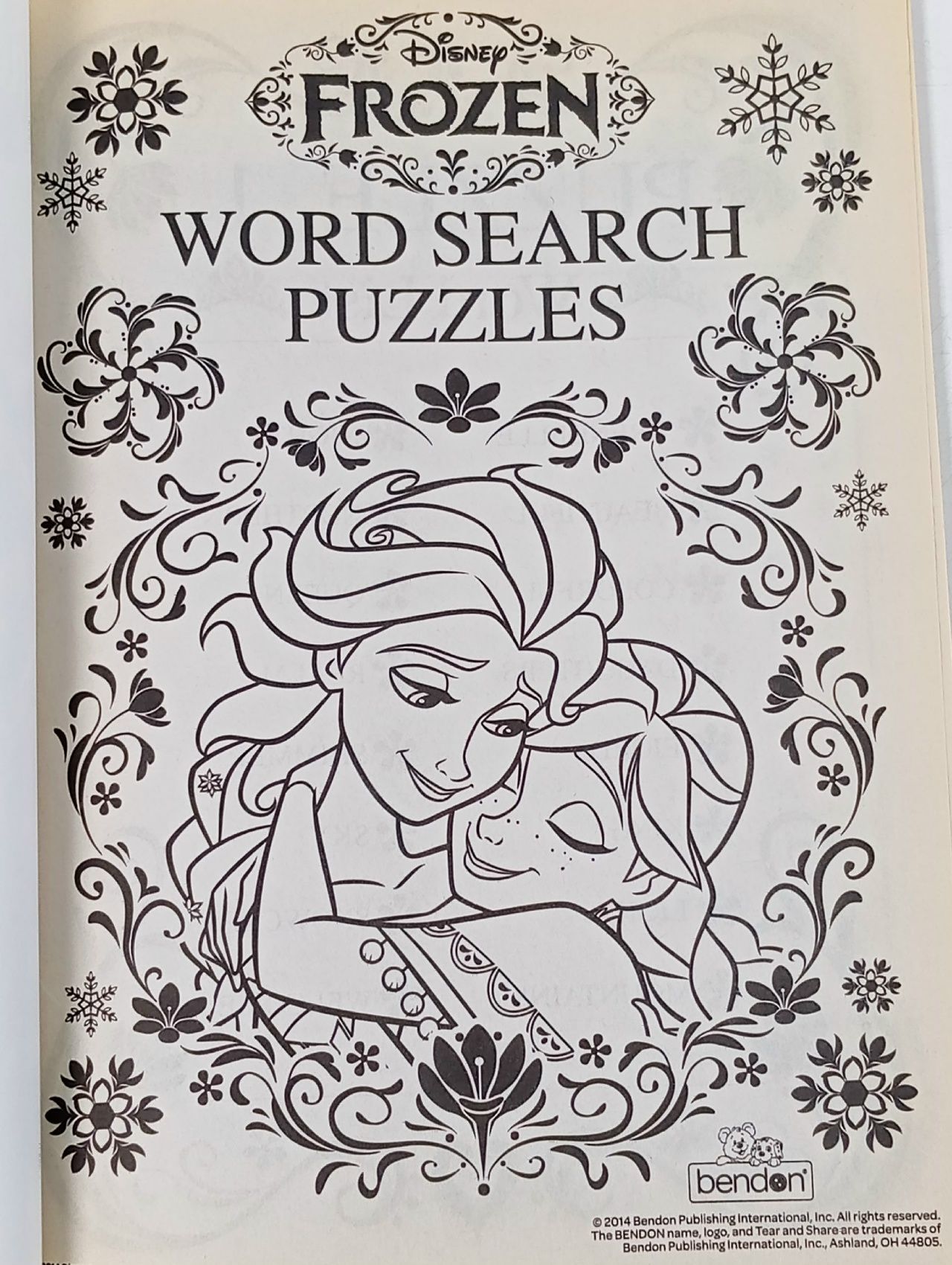 Disney Frozen Word Search Puzzles