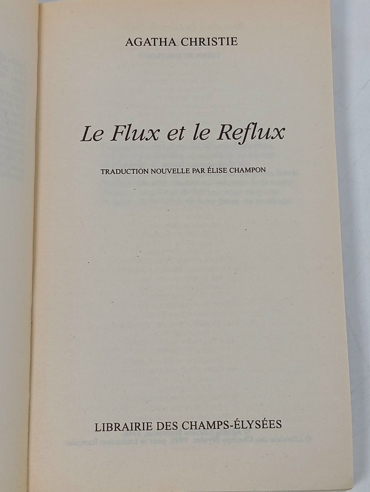 Le Flux et le reflux