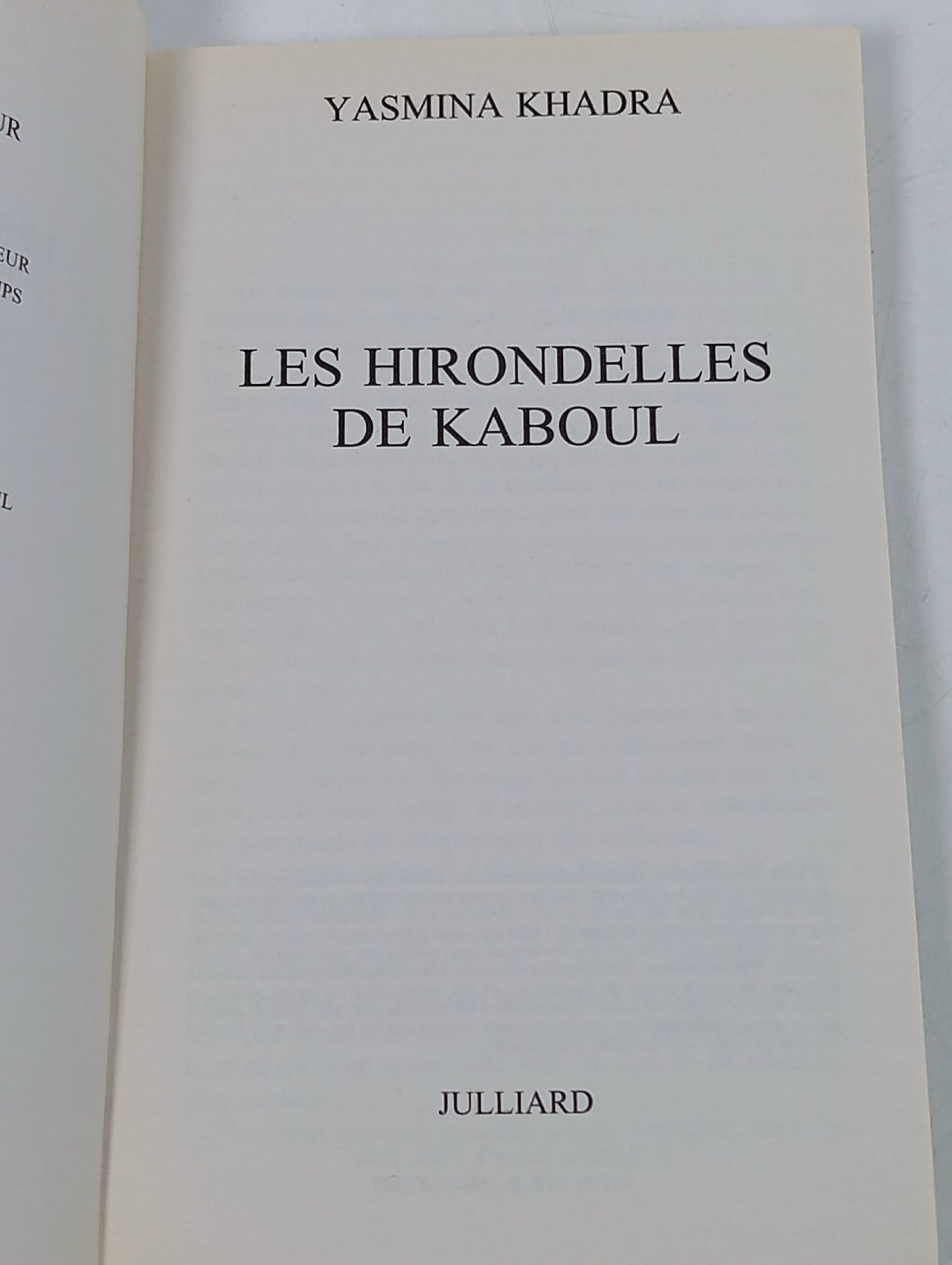Ласточки Кабула (Les hirondelles de Kaboul)
