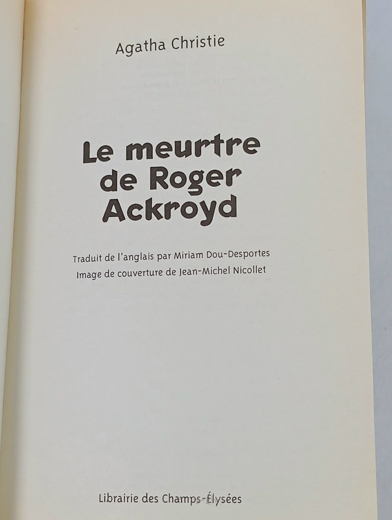 Le meurtre de Roger Ackroyd