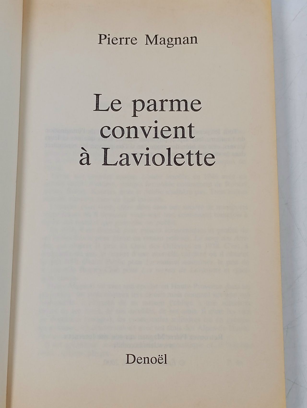 Le parme convient а Laviolette