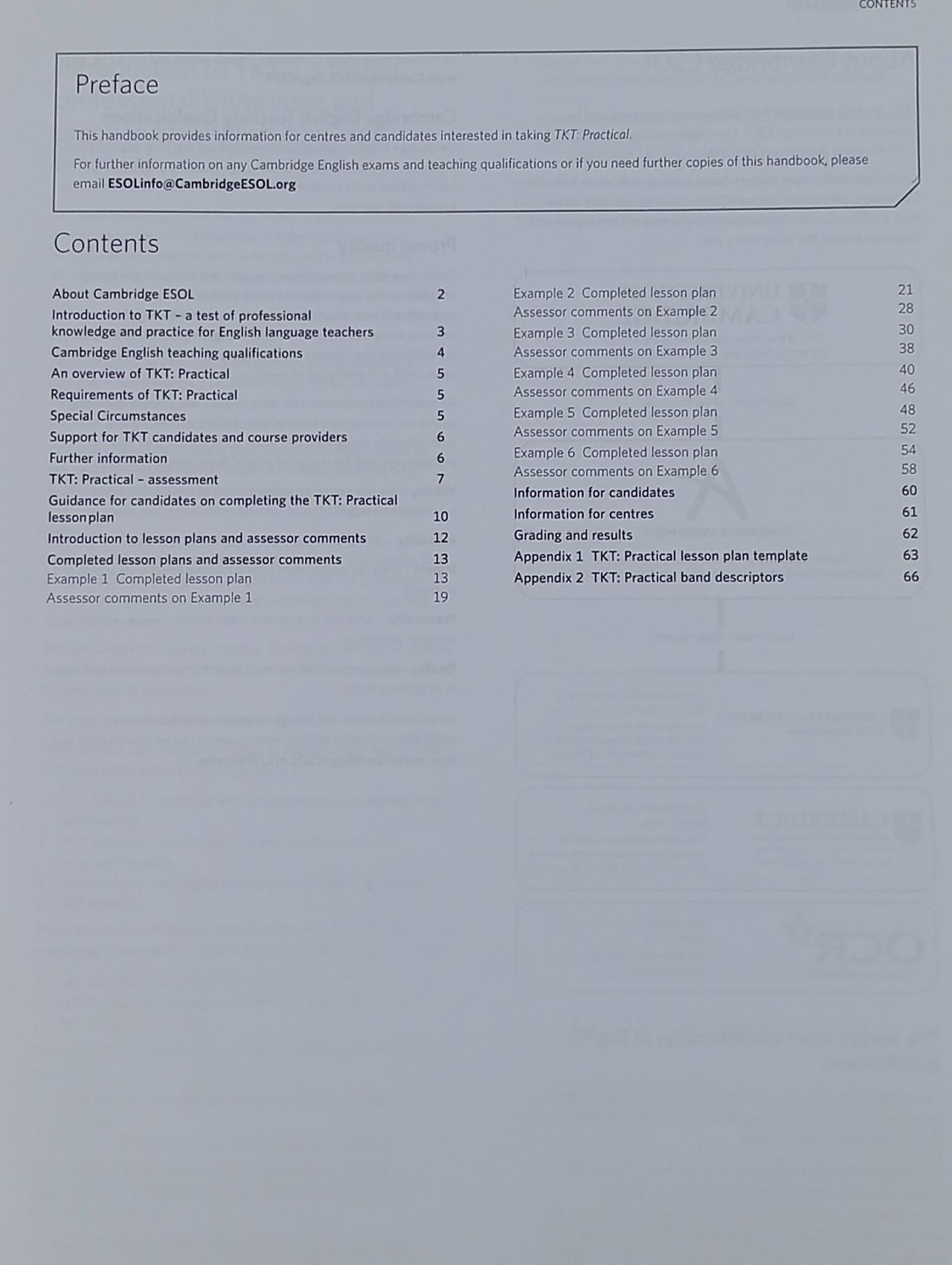 TKT Practical module: Handbook for Teachers