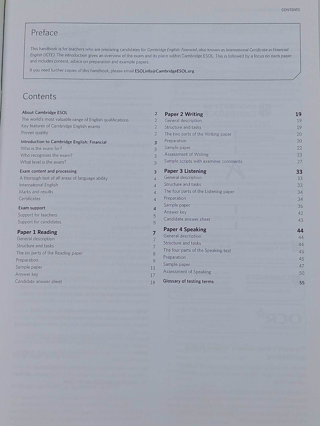 Cambridge English: Financial (ICFE)