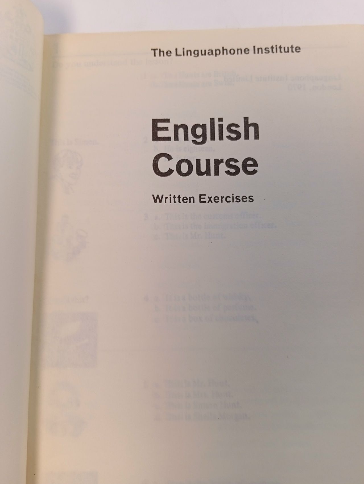 English Course. Written Exercises