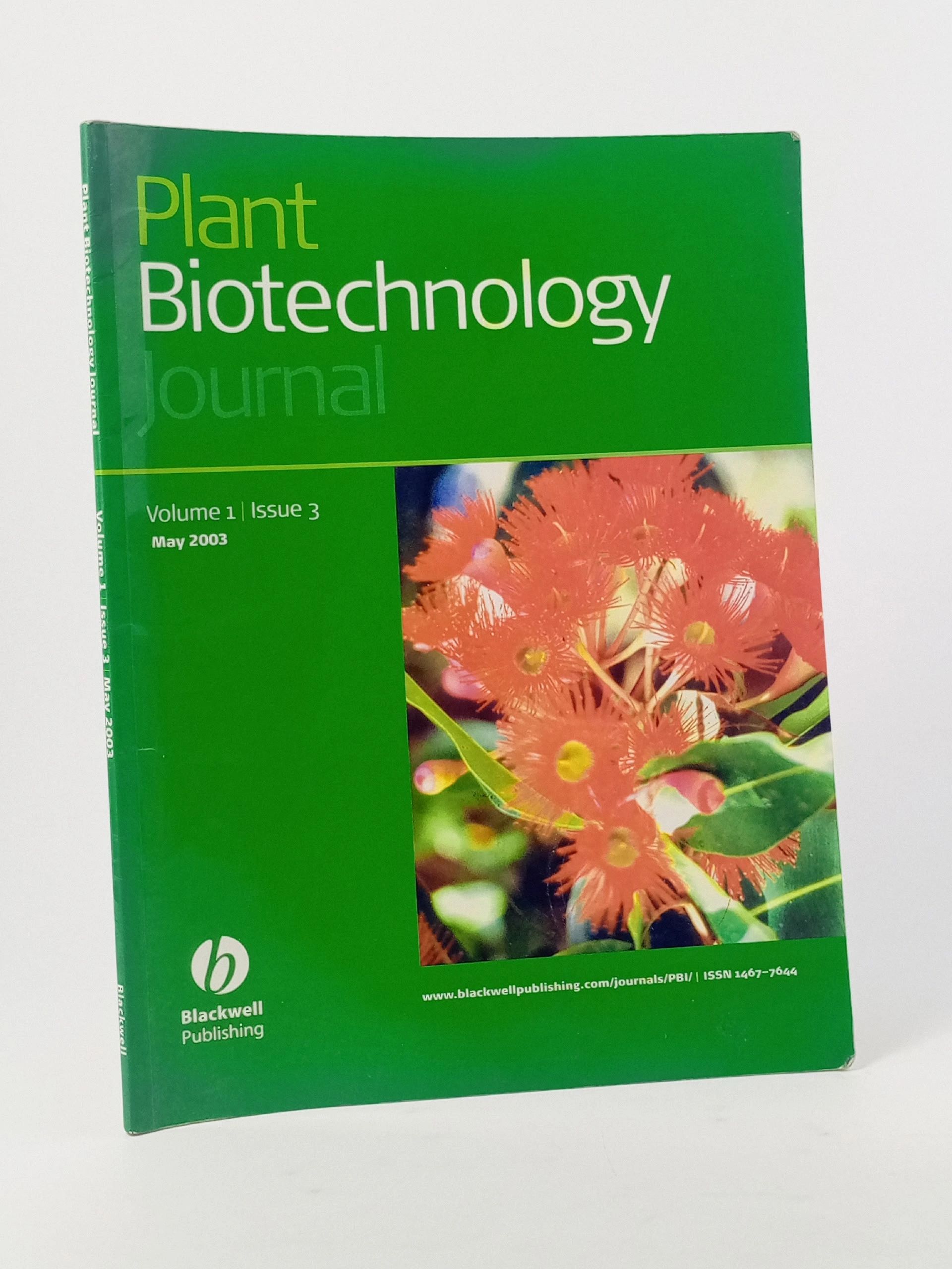 Обложка: Plant Biotechnology Journal (Volume 1, Issue 3, May 2003)