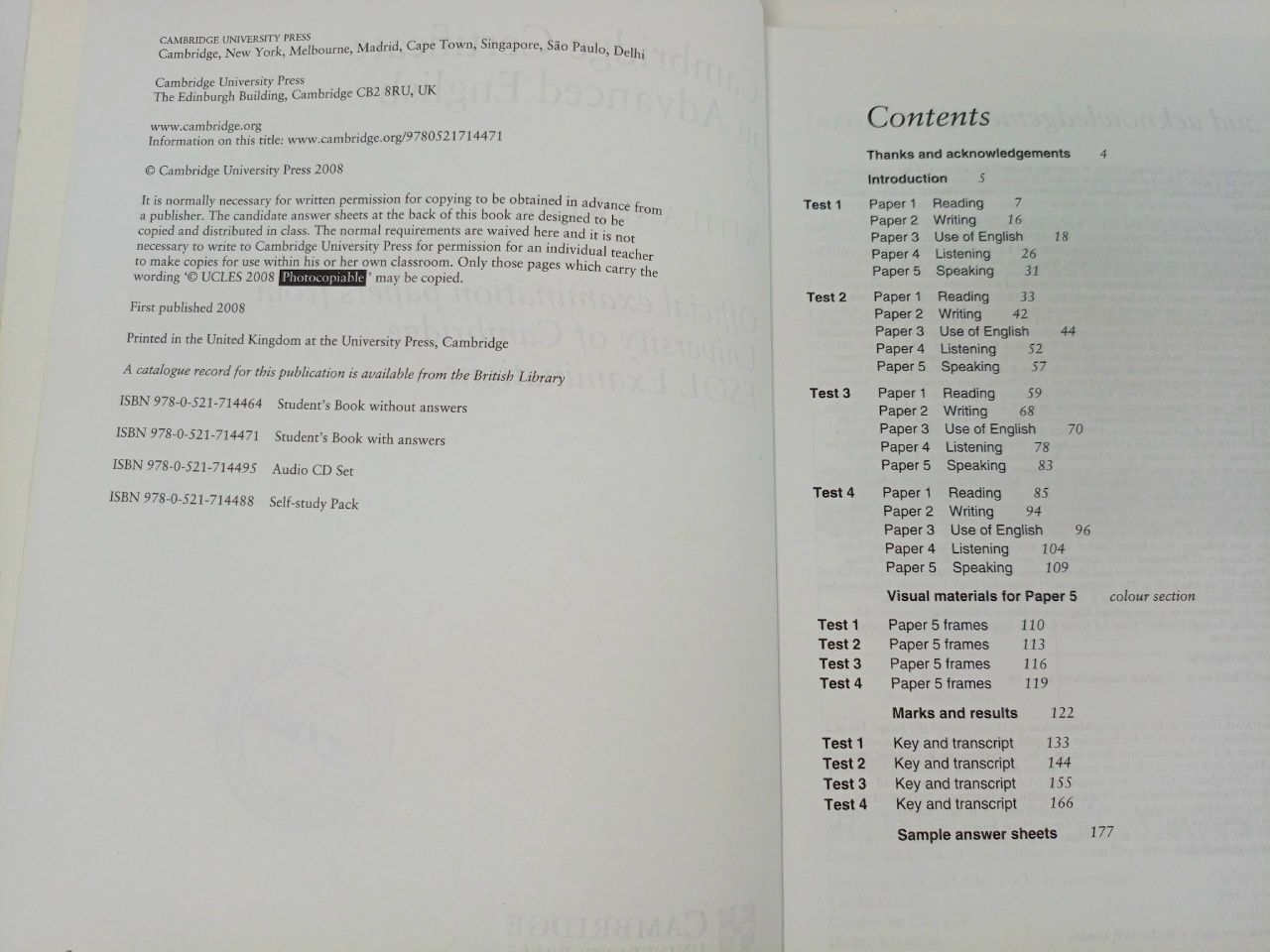 CAE (Certificate in Advanced English)