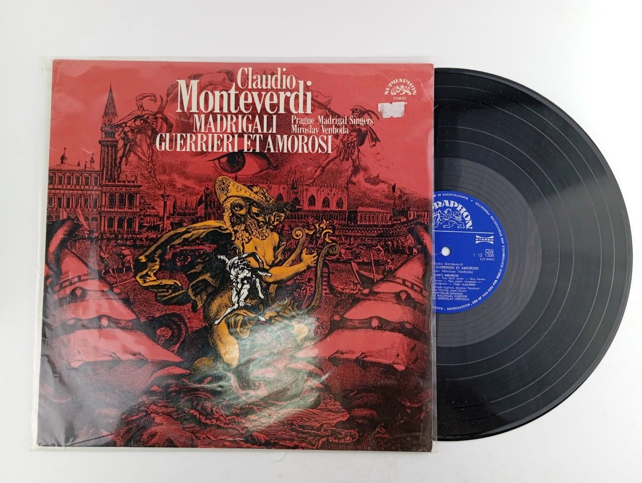 Обложка: Claudio Monteverdi - Madrigali Guerrieri Et Amoros. Виниловая пластинка