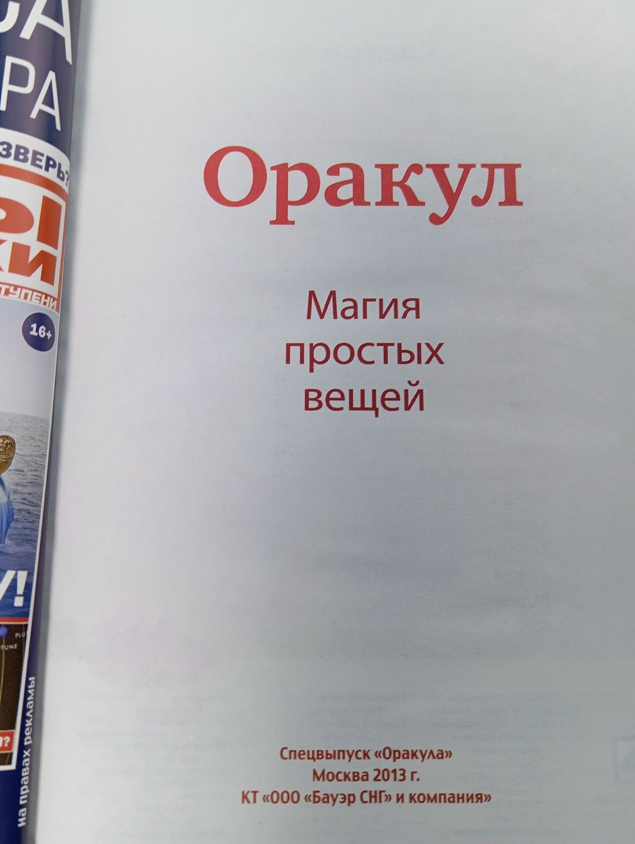 Оракул. Спецвыпуск № 30/2013. Магия простых вещей
