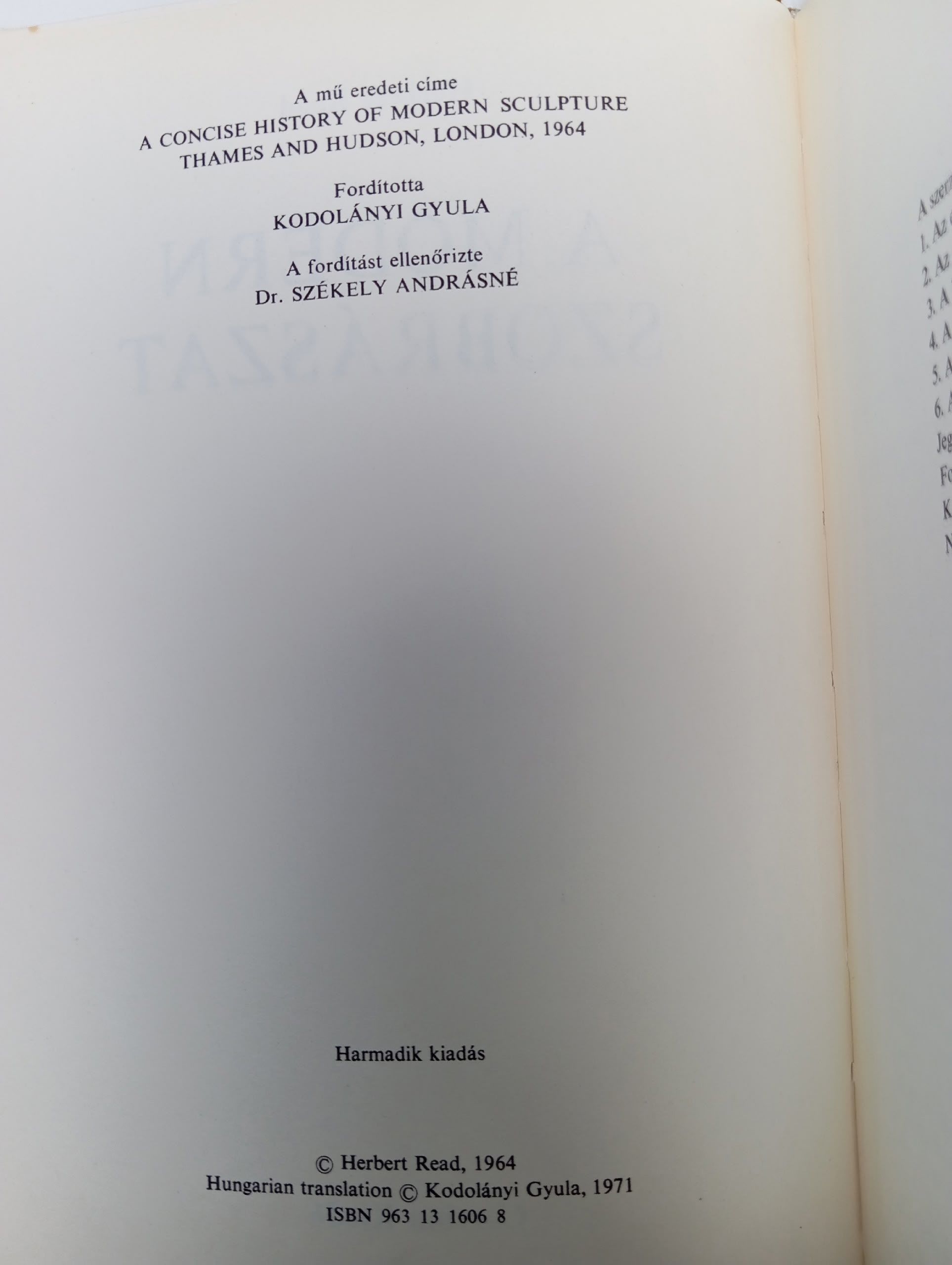 A Modern Szobraszat Read Herbert