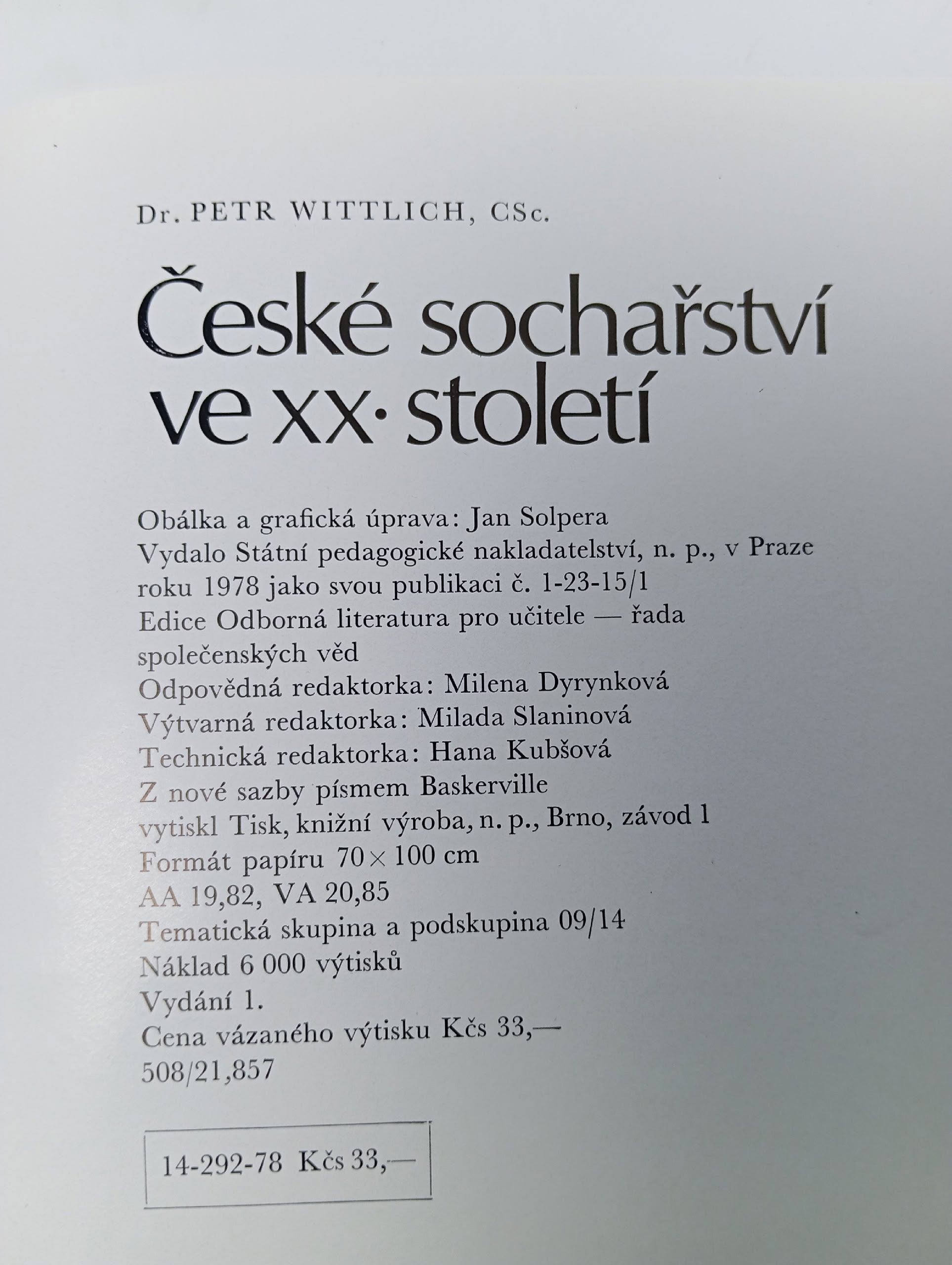 Ceske socharstvi ve xx stoleti