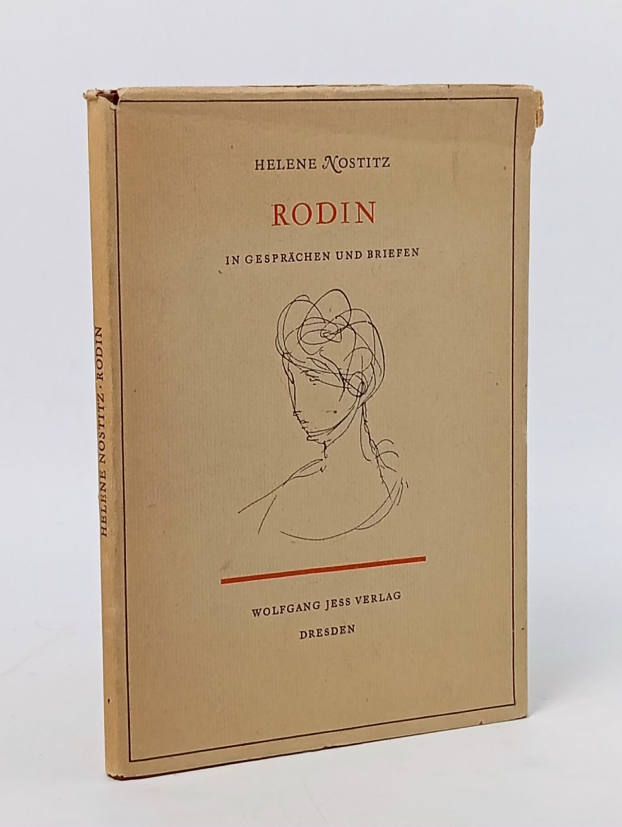 Обложка: "Роден в беседах и письмах" (Rodin. In Gesprаchen und Briefen)